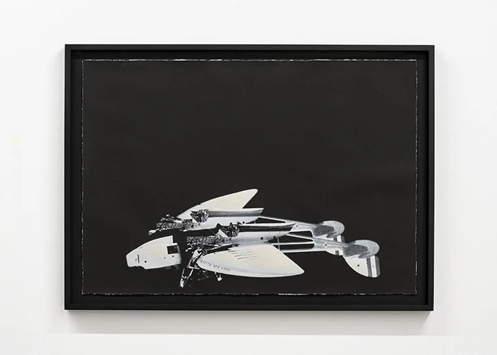 Spectral Fragment, III (Savoia Marchetti), Serigraph on Coventry Rag paper, 42.50 x 29.75 inches, 2025