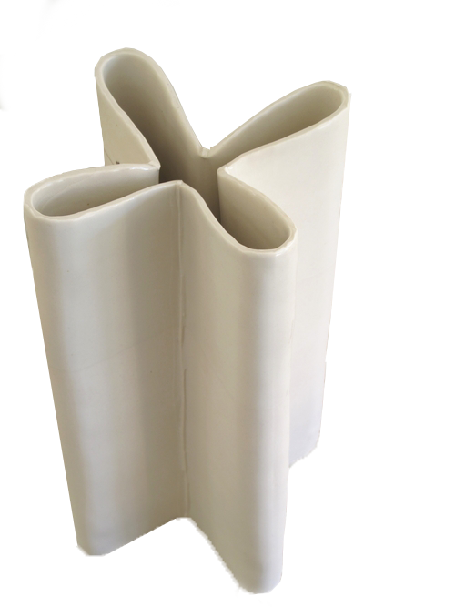 Plus Vase, White