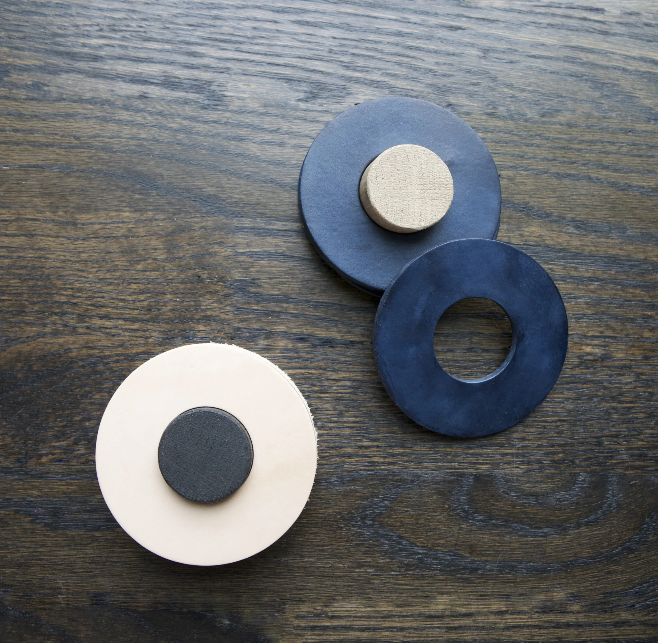 Leather Circle Coasters