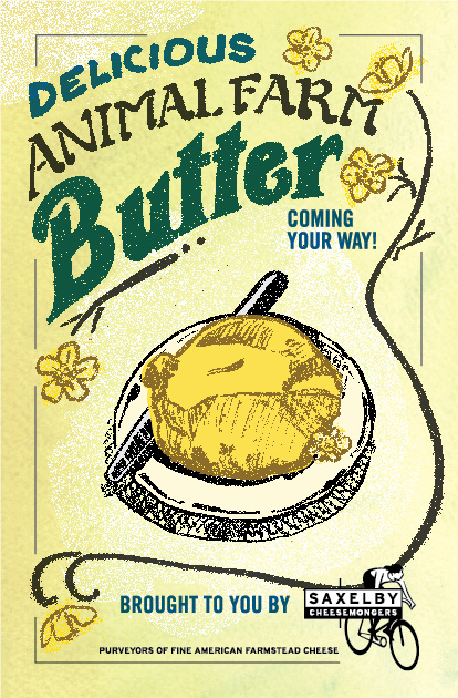 Animal Farm Butter Announcement Postcard