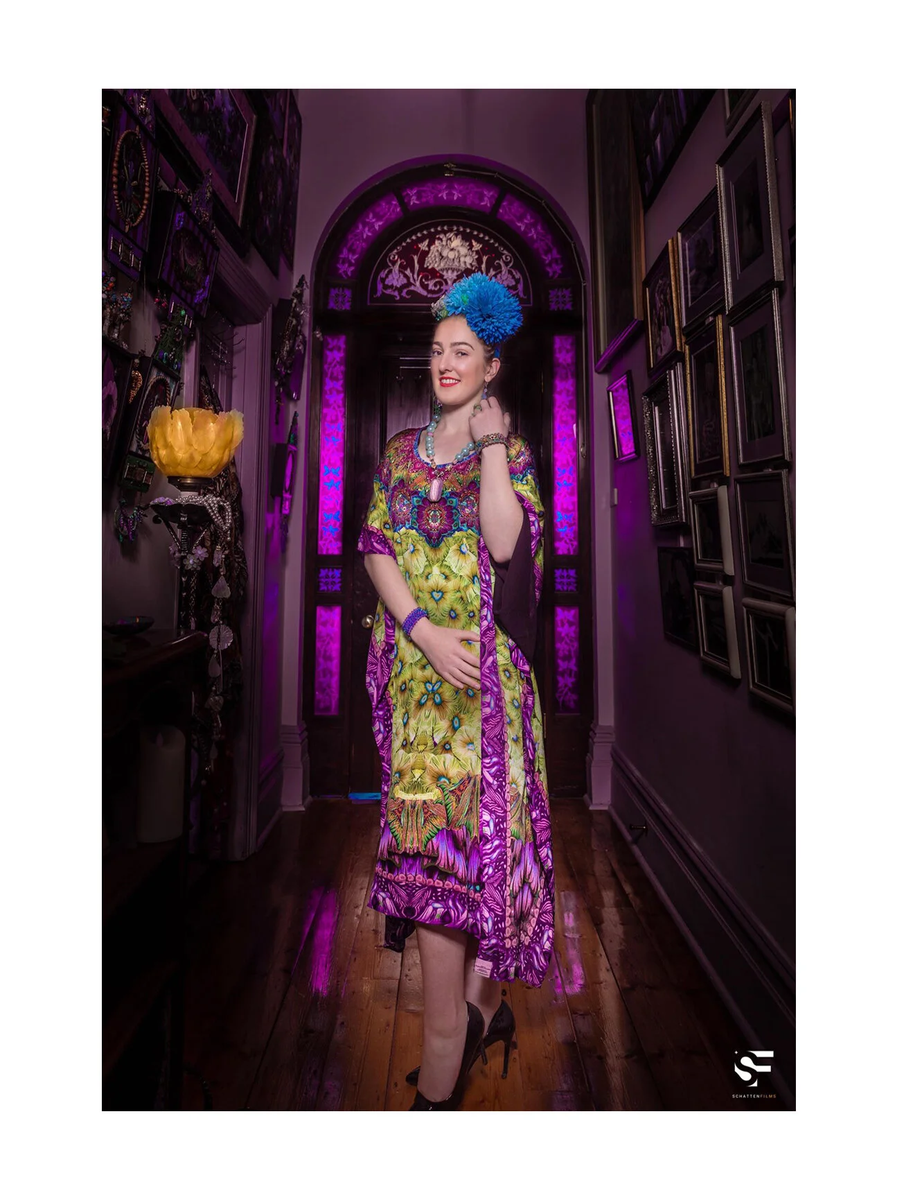 Jonquil &amp; Hyacinth (Yellow) Long Kaftan