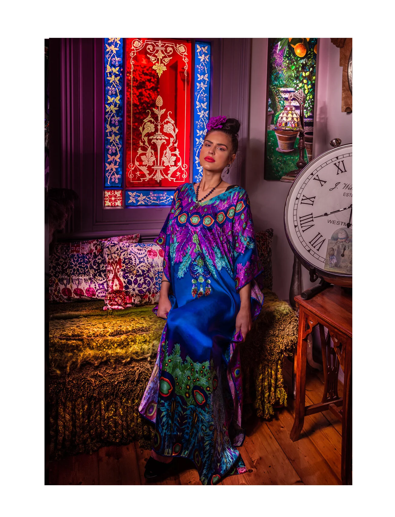 Boheme and Joy (Blue) Long Kaftan