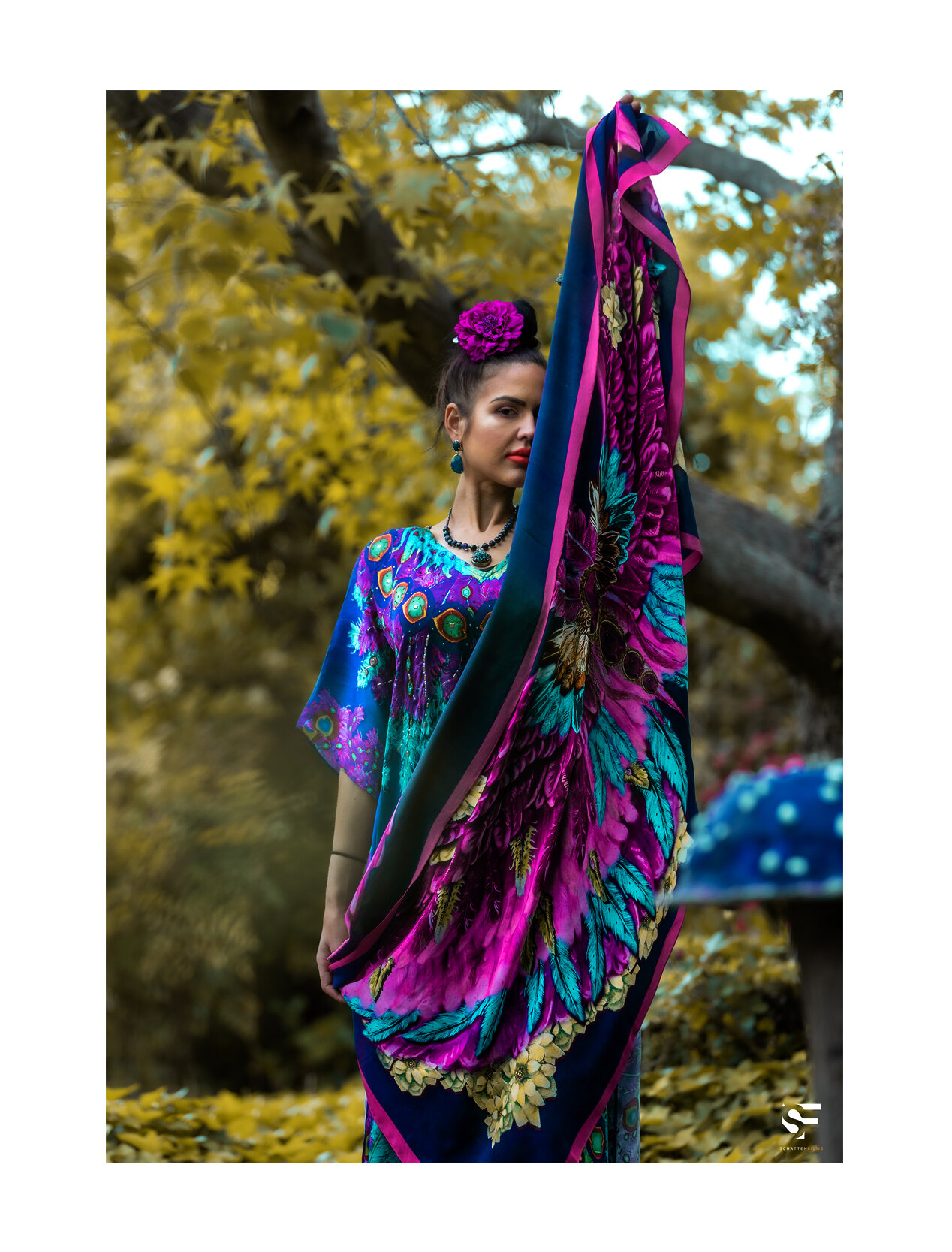 The Jewelled Moth Scarf