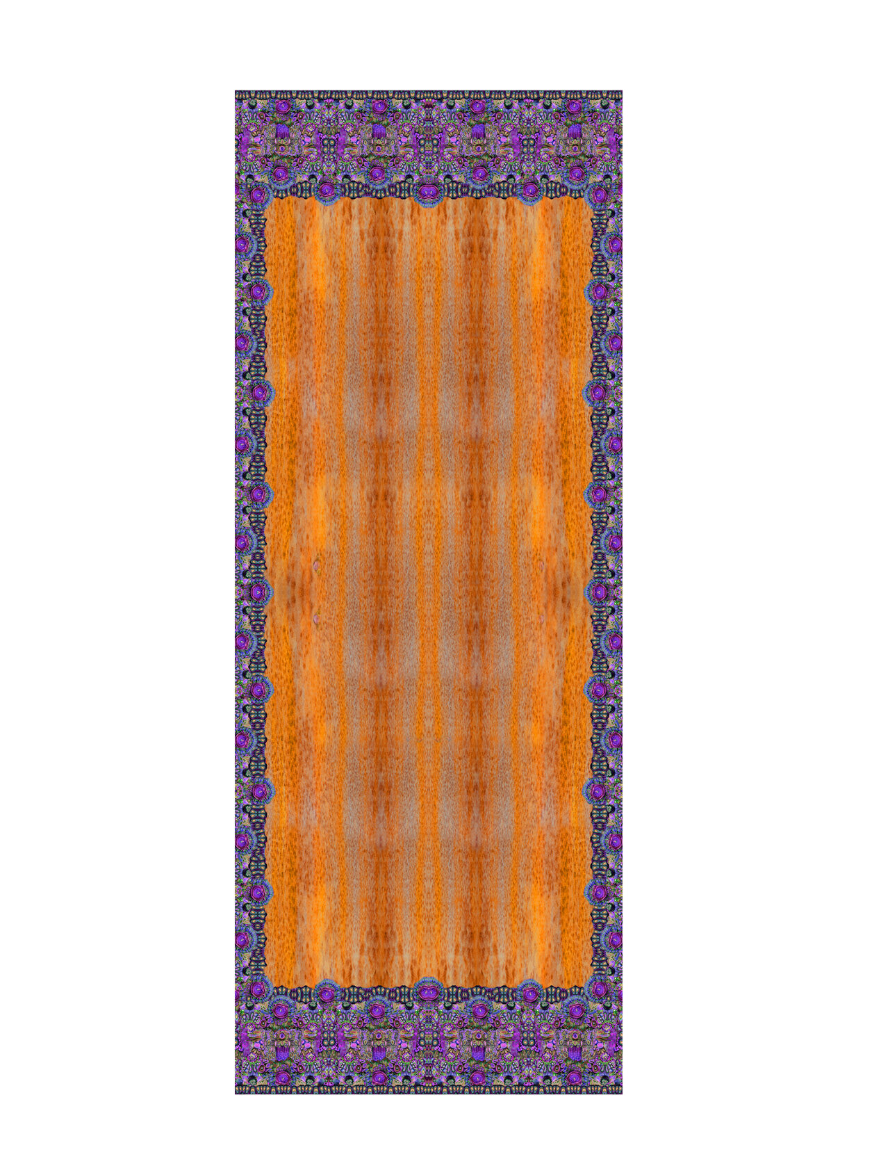 Violet and Rust Scarf