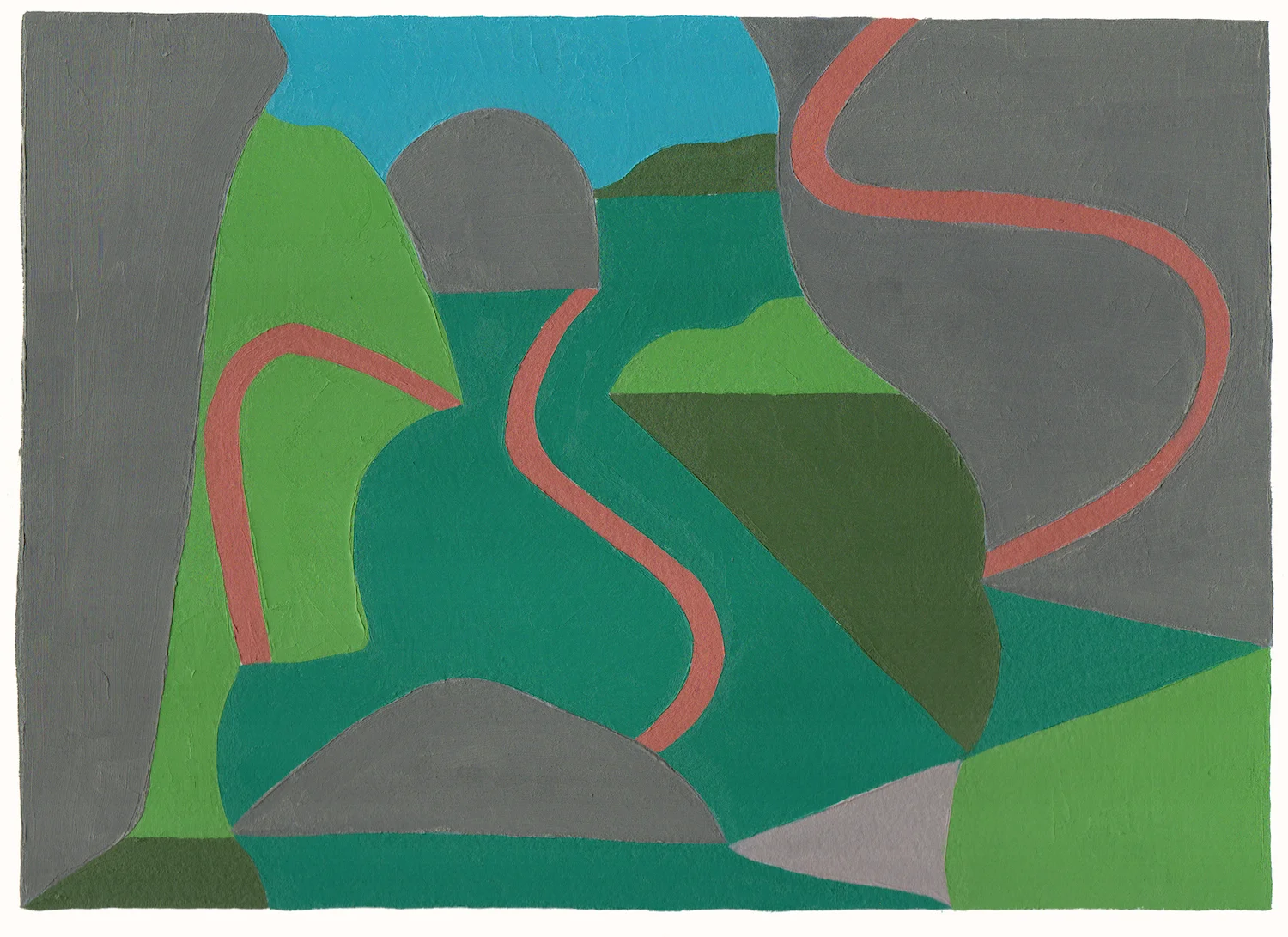Waiting in the Tunnel - 16" x 20" - 2019