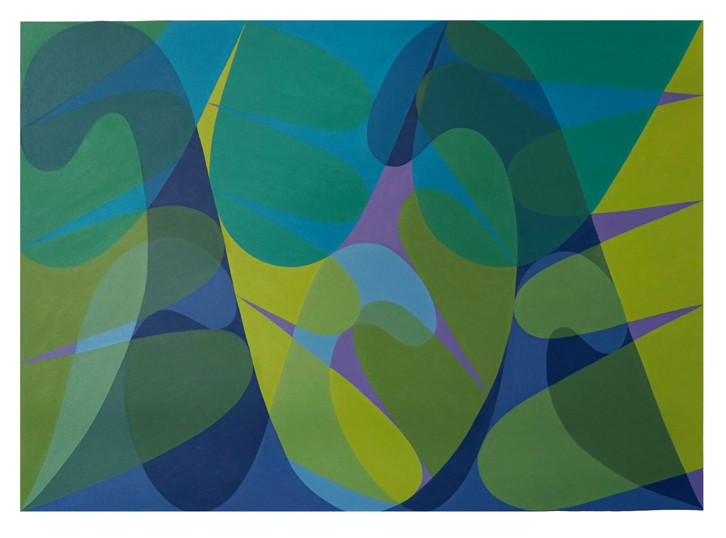 Moonlit Migration - 22x30 inches - 2024 (Copy)