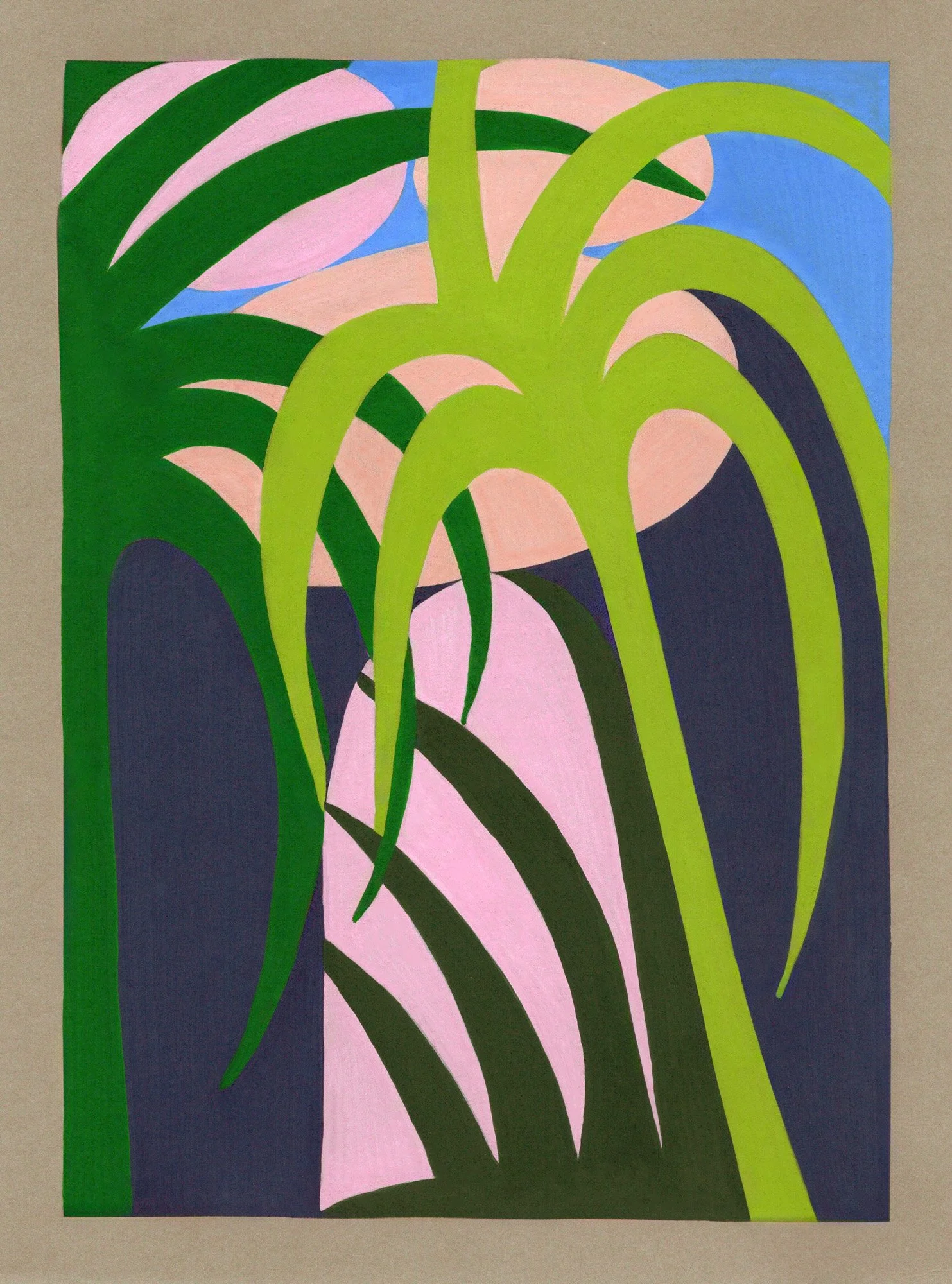 California Roadtrip No. 11 - Acrylic Paint Marker on Paper - 8x6 inches - 2025