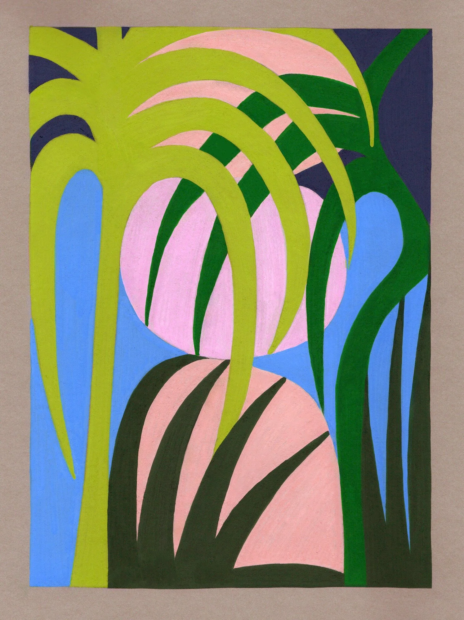 California Roadtrip No. 10 - Acrylic Paint Marker on Paper - 8x6 inches - 2025