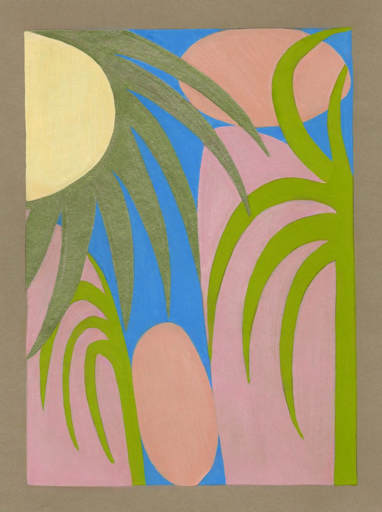 California Roadtrip No. 7 - Acrylic Paint Marker on Paper - 8x6 inches - 2025