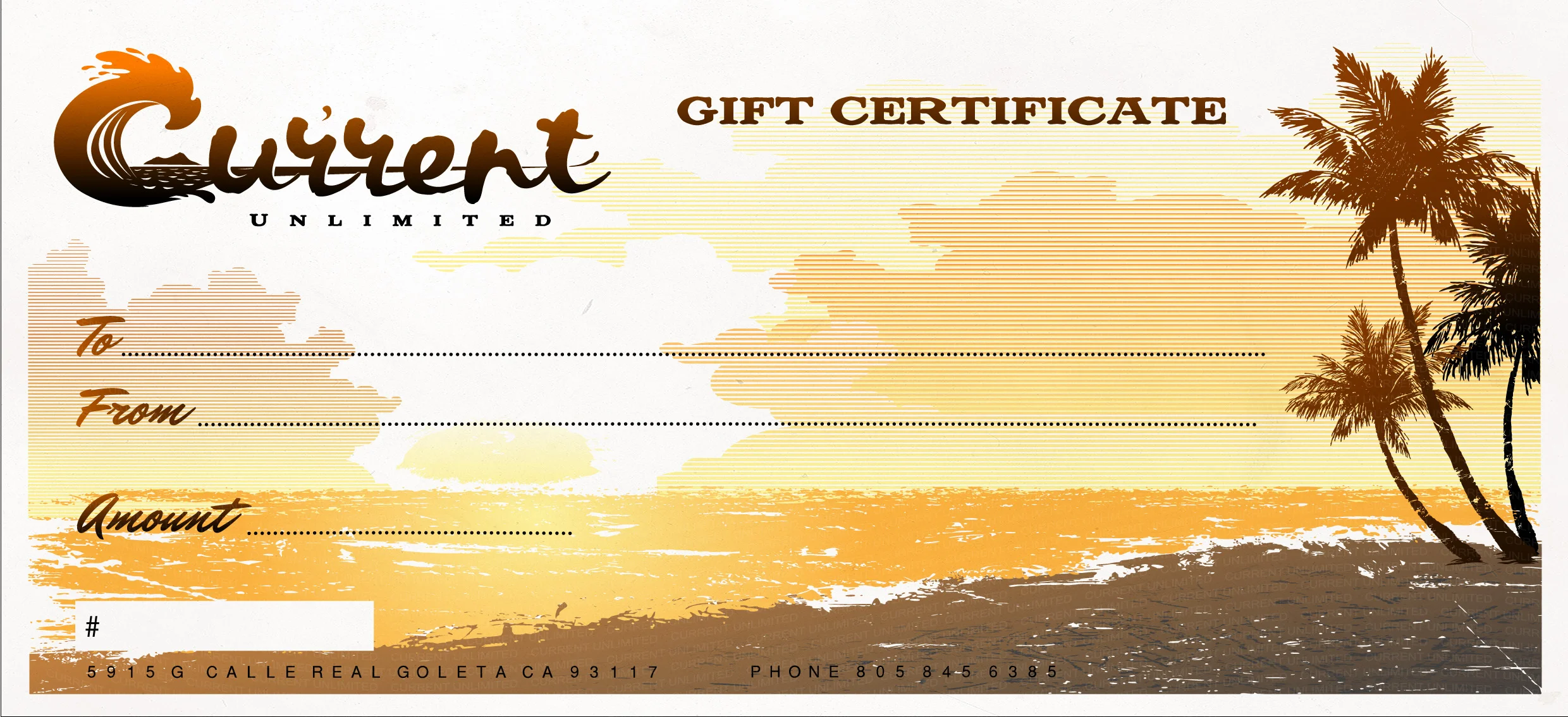gift certificate