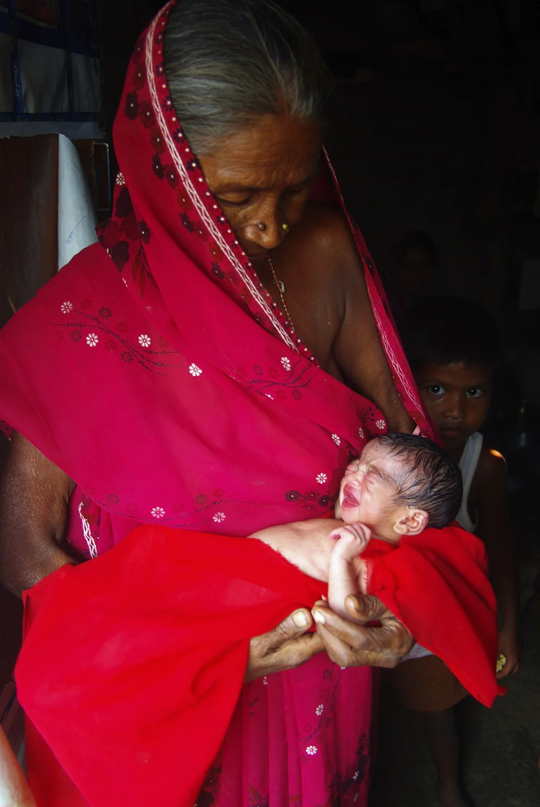 Home births, attended by an older female relative or a government-trained midwife, are still the norm for rural areas in North India. Many of the people who deliver babies in homes are untrained and have dangerous and superstitious practices that put both mother and baby at risk. KCH provides monthly health check-ups for pregnant women to identify early signs of complications and offer a safe alternative to home births. - Photo by Natalie