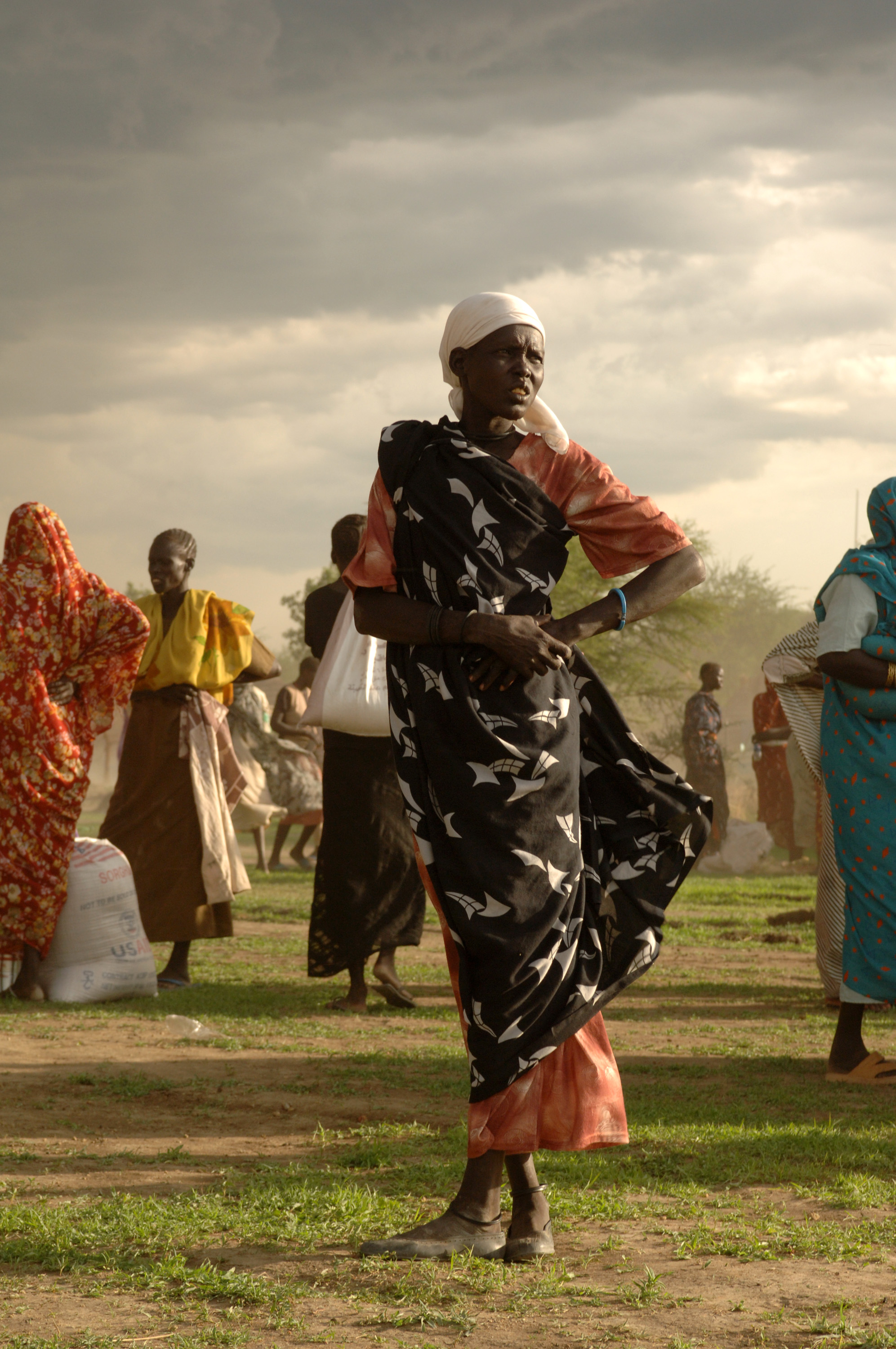 These women are amongst the thousands of internally displaced people who fled their homes during the civil war. - Photo courtesy of United Nations Photo . 