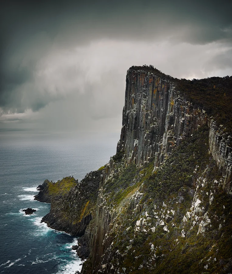 My favourite image from the trip showing a sudden storm moving out into the ocean. Sights like these are a regular occurance.