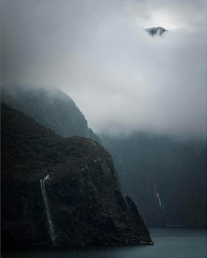 Finding a way to show the scale of Milford Sound and its towering peaks can be difficult.