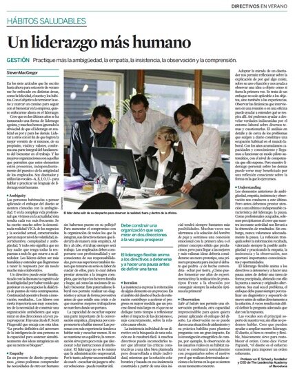 Un liderazgo más humano