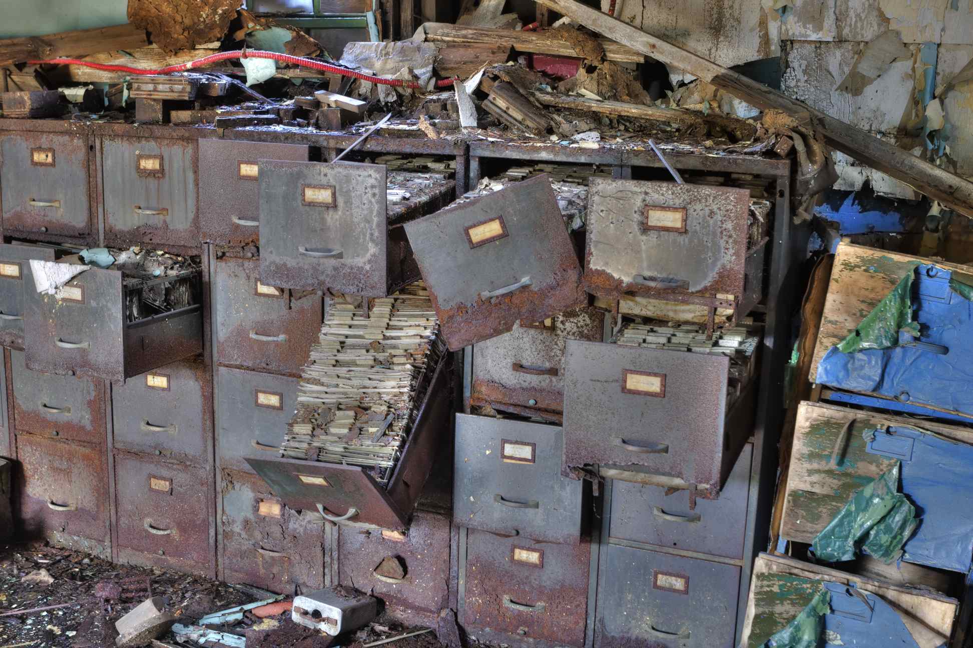 Fort Pitt Foundry: Dilapidated File Cabinets