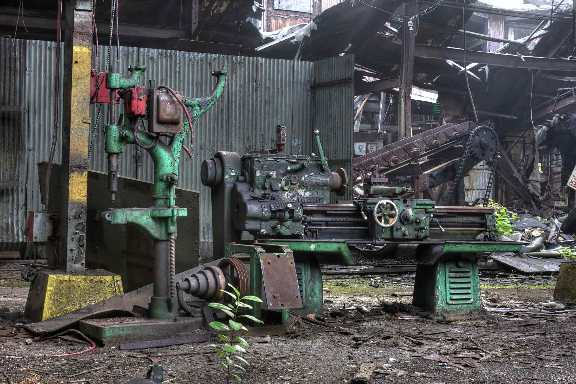 Fort Pitt Foundry: Dilapidated Lathe