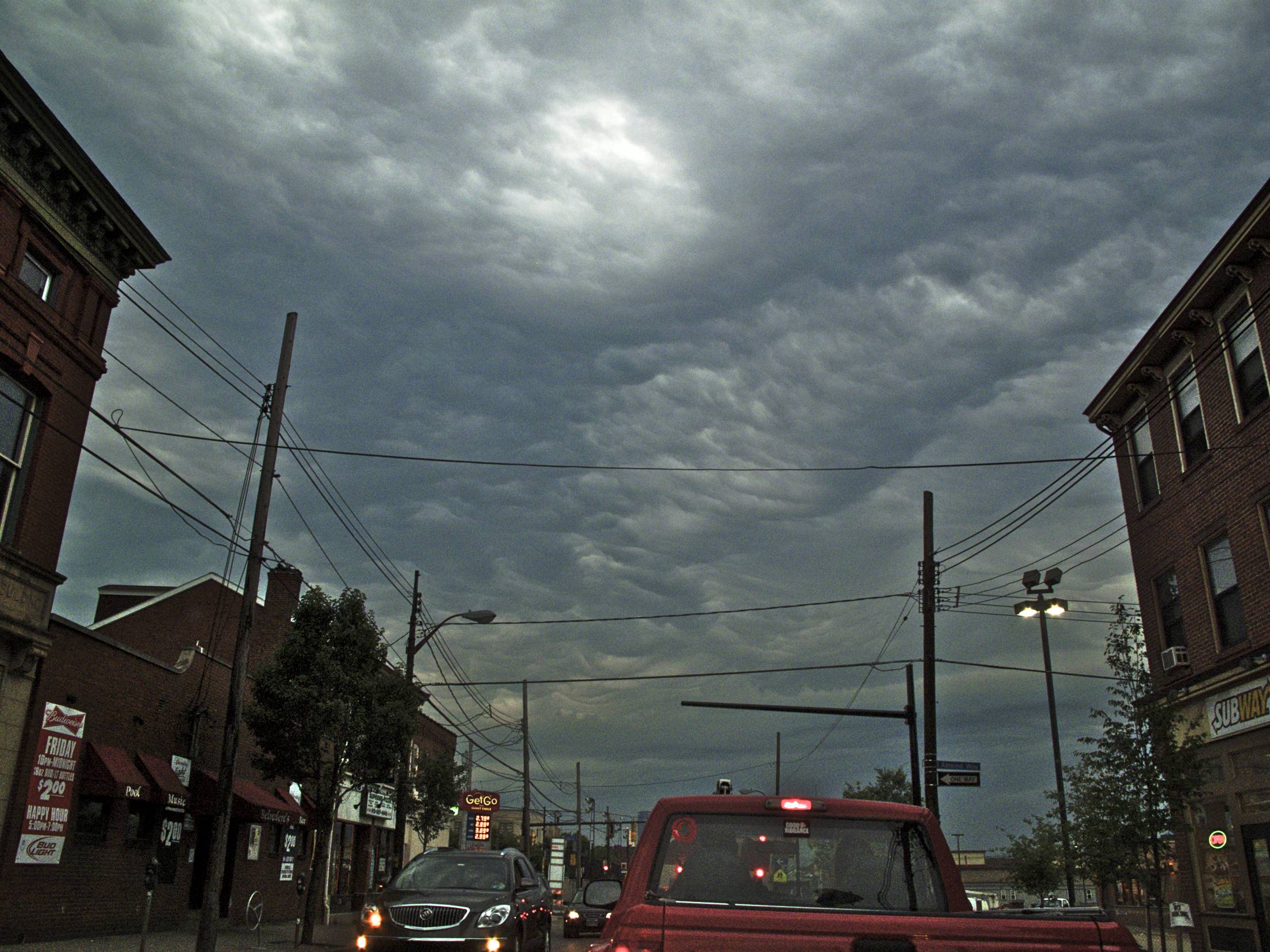 Pgh Clouds: Penn Ave in Lawrenceville