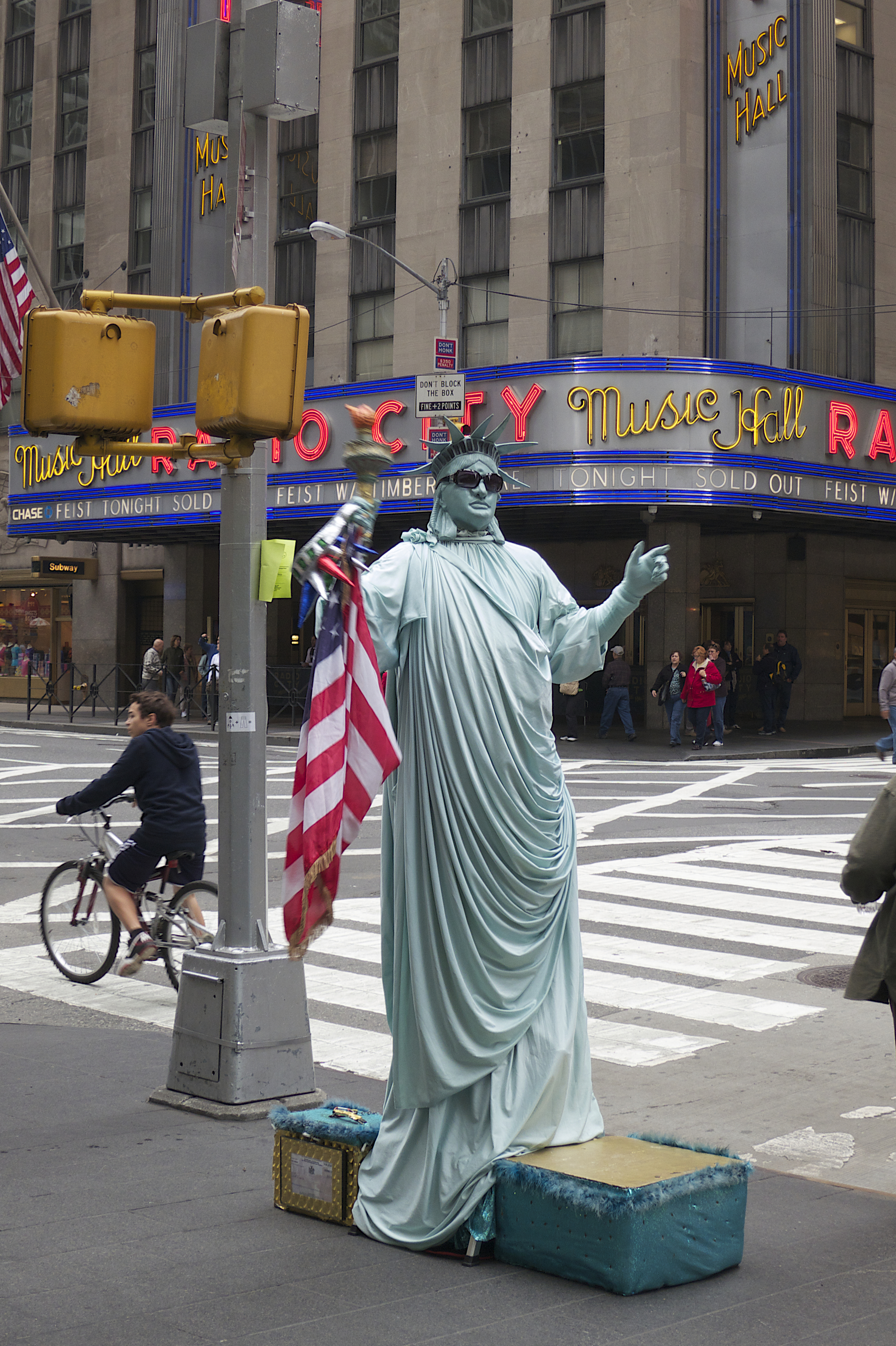 NYC Icons: Lady Liberty at Radio City Music Hall