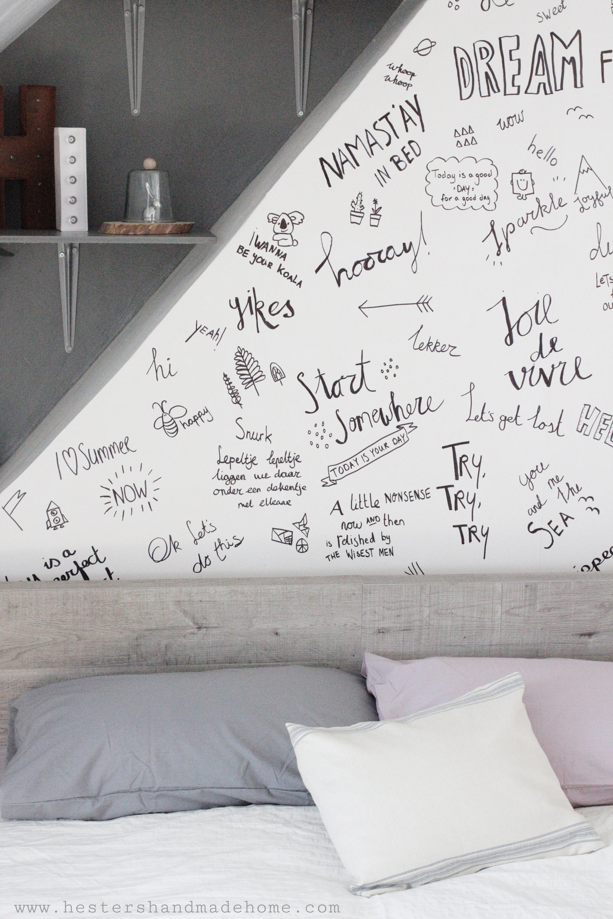 Hand letter your own wallpaper — Hester's Handmade Home