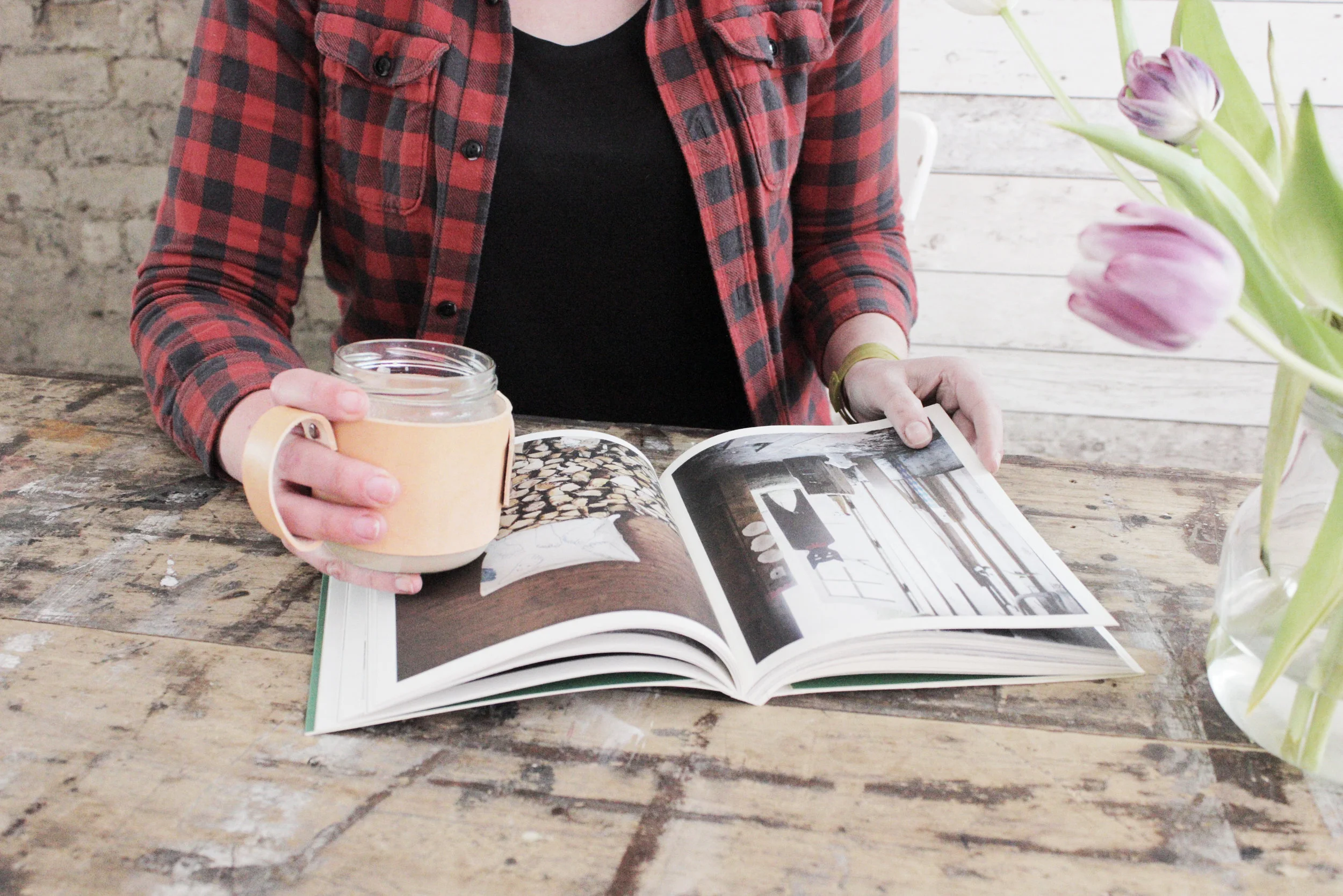 Coffee cup jar, from the book Crafting with Mason jars