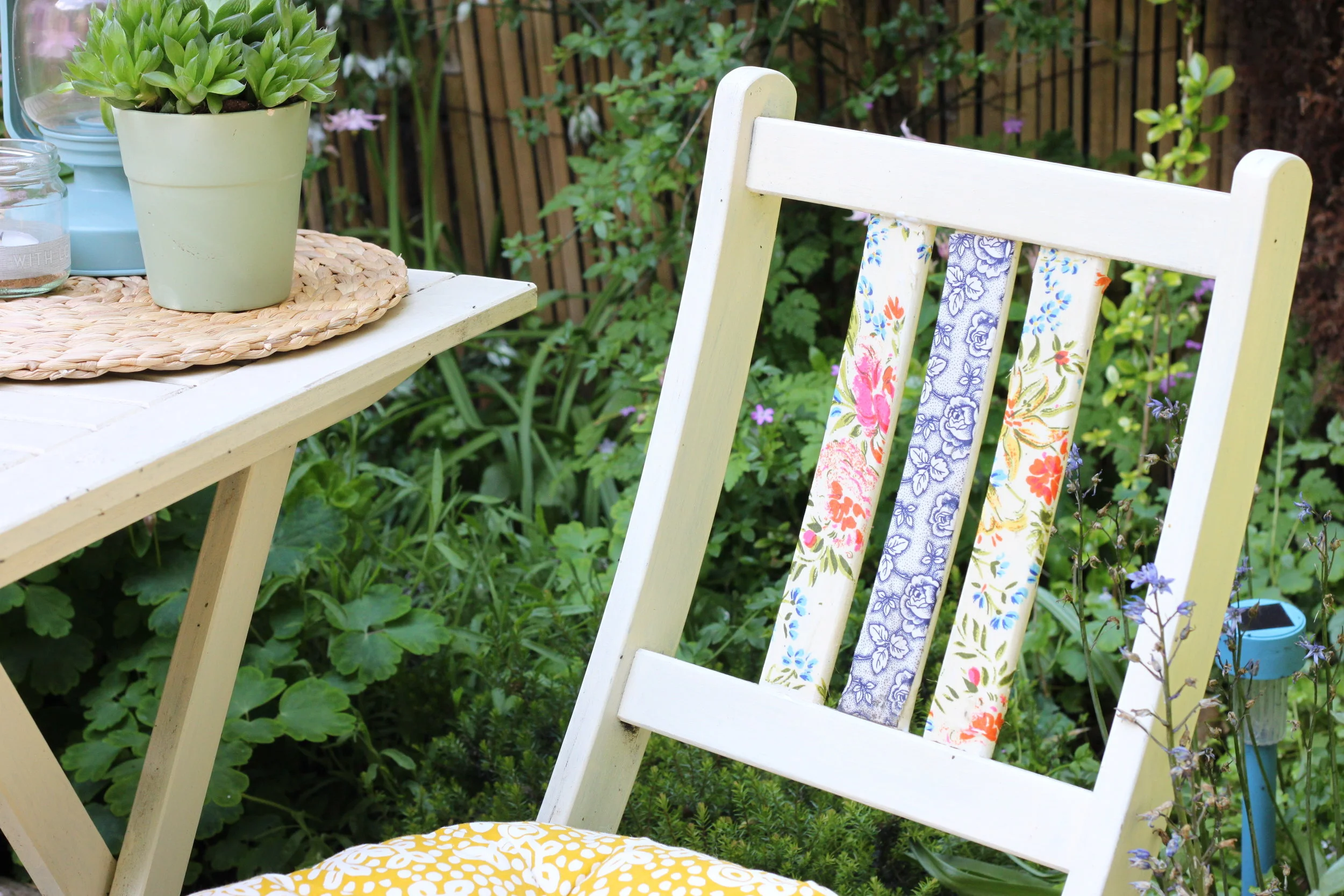 Costomise your garden chairs