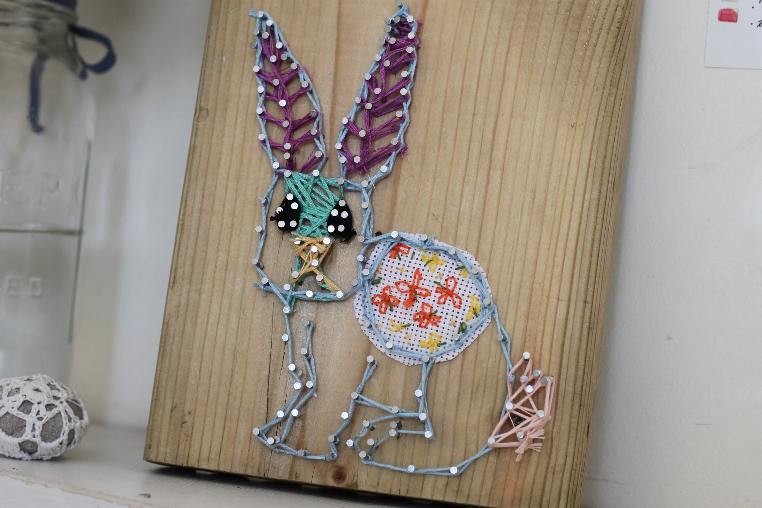 String art bunny