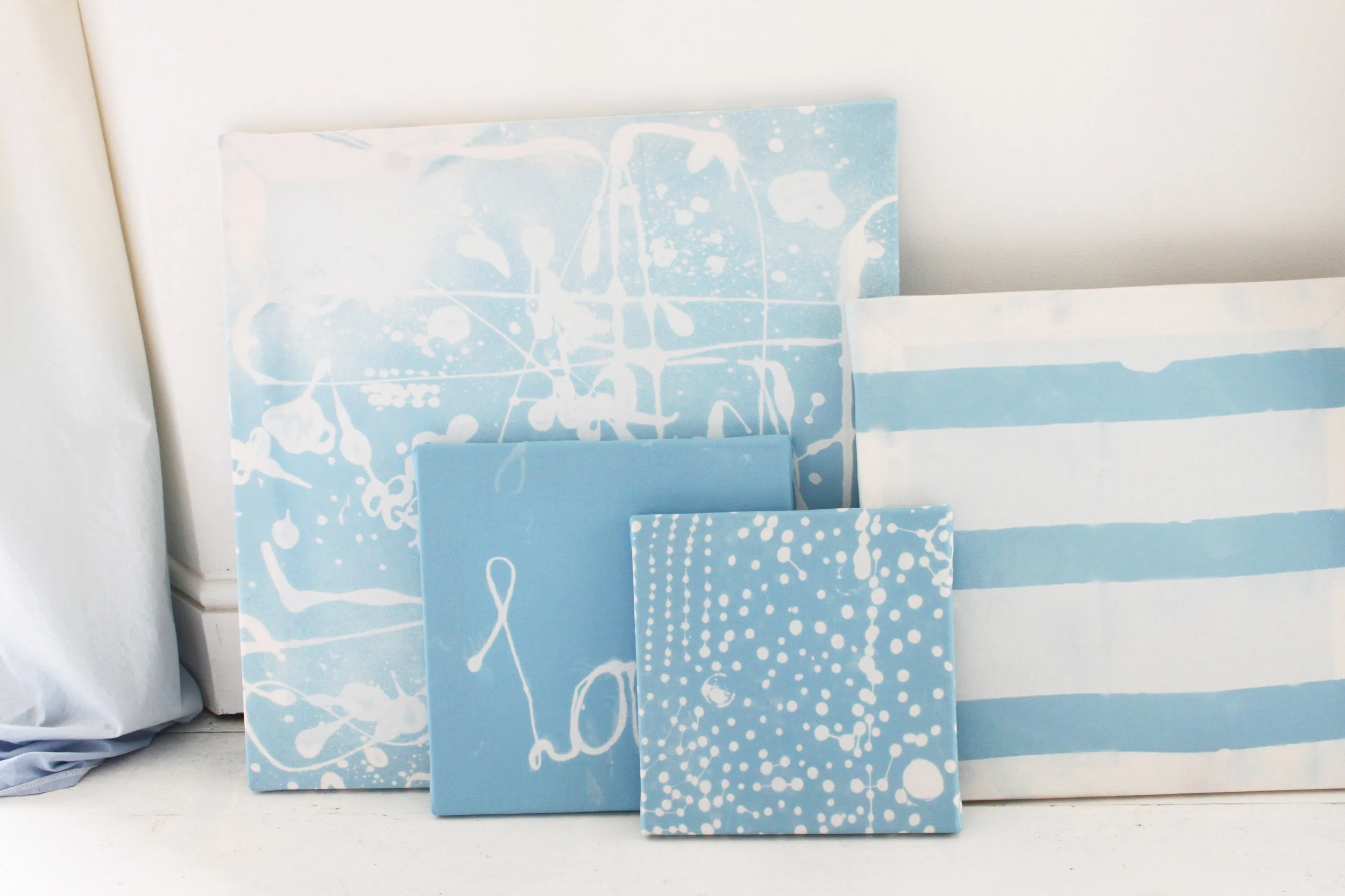 Bleach art, frame your own canvas