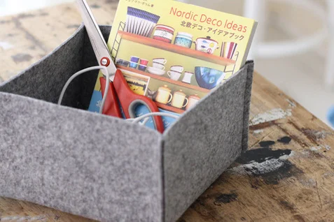 Organise: make a felt basket
