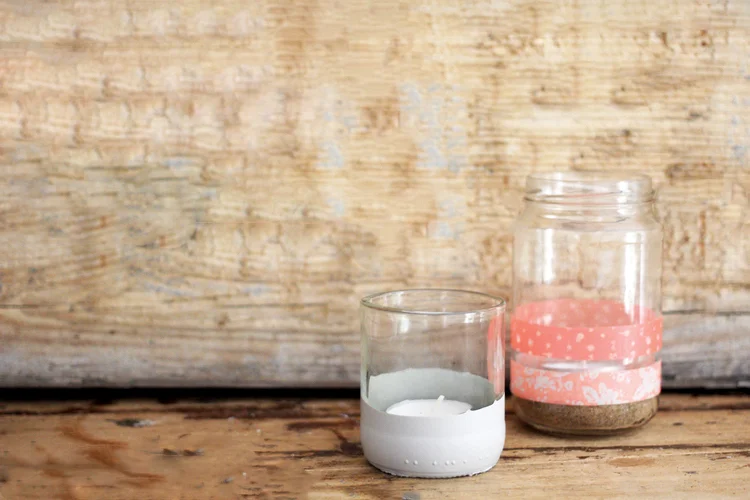 Jam Jar tealight holder