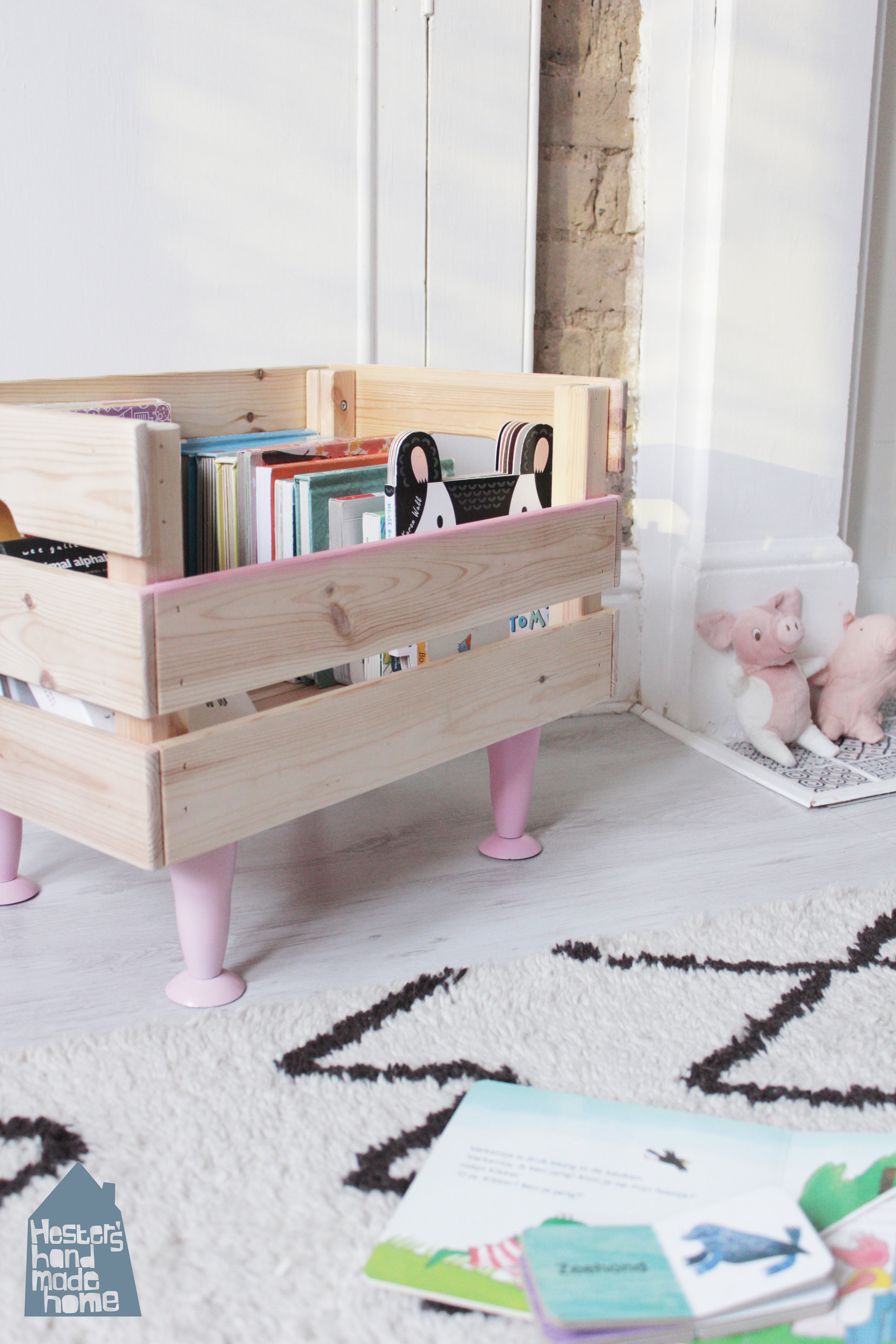 Ikea Hack Knagglig Box To Book Storage Hester S Handmade Home