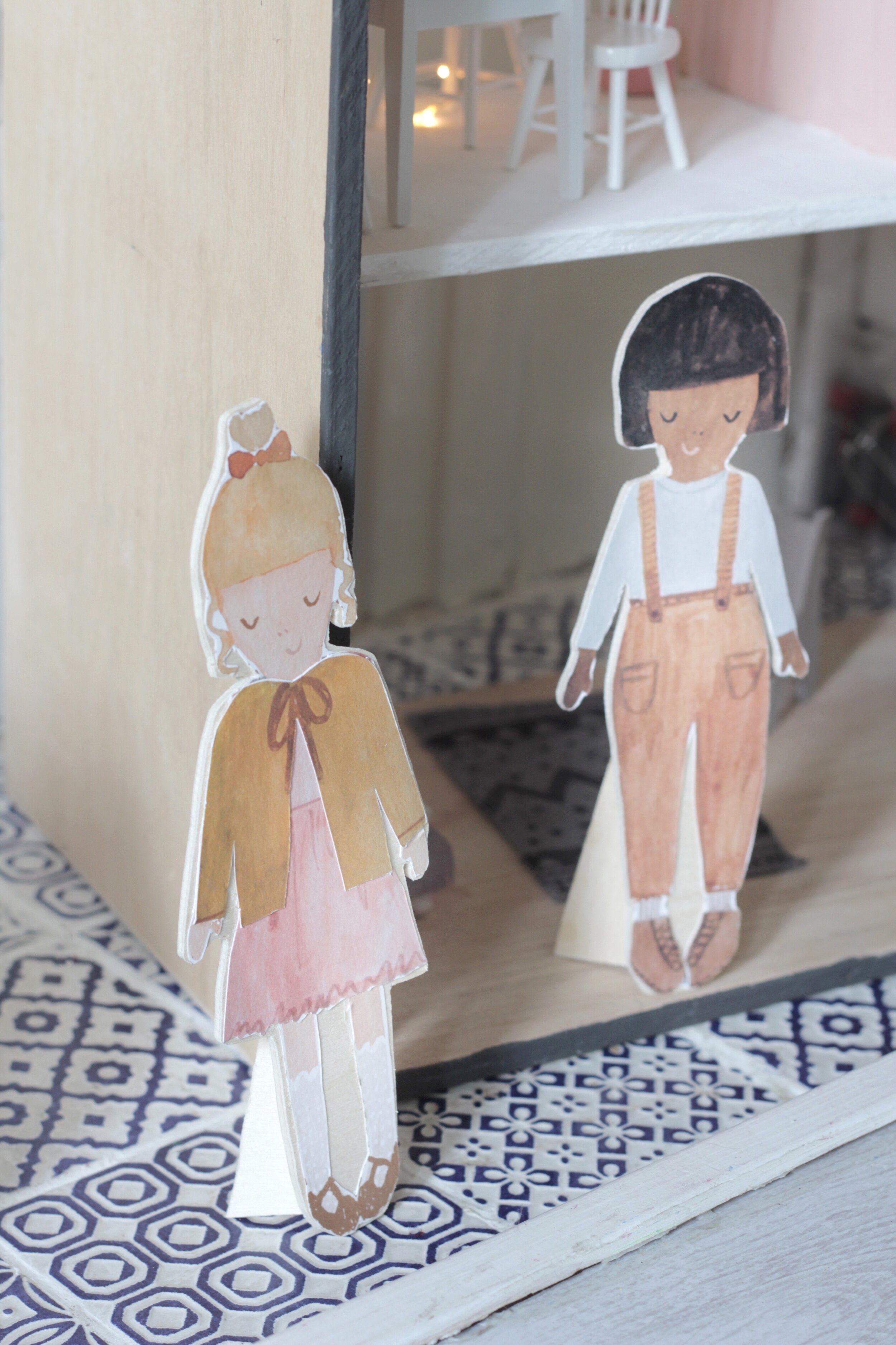 DIY dolls house dolls, a paper doll hack — Hester's Handmade Home