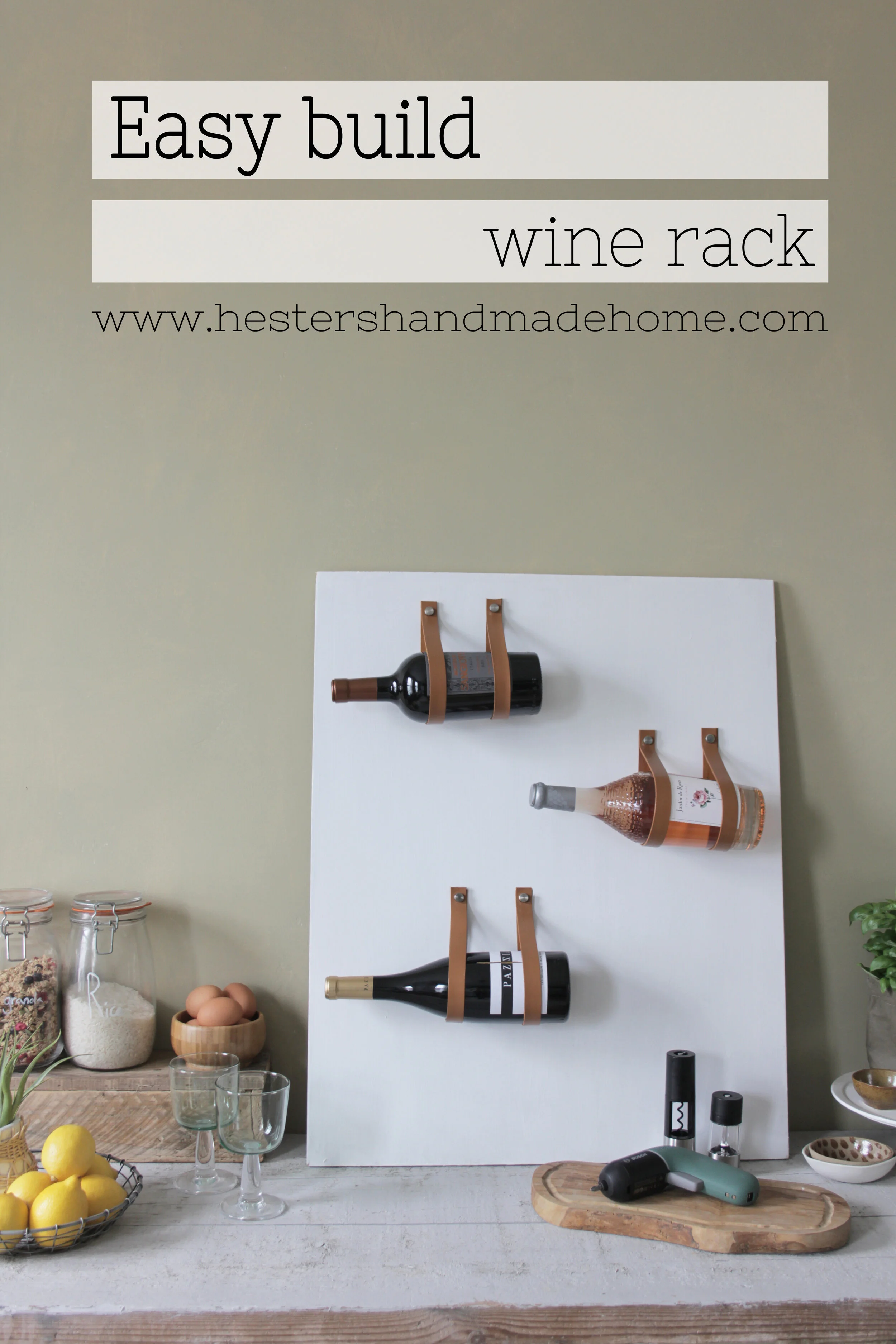 easy diy wine rack on Build A Wine Rack With The Bosch Ixo Hester S Handmade Home