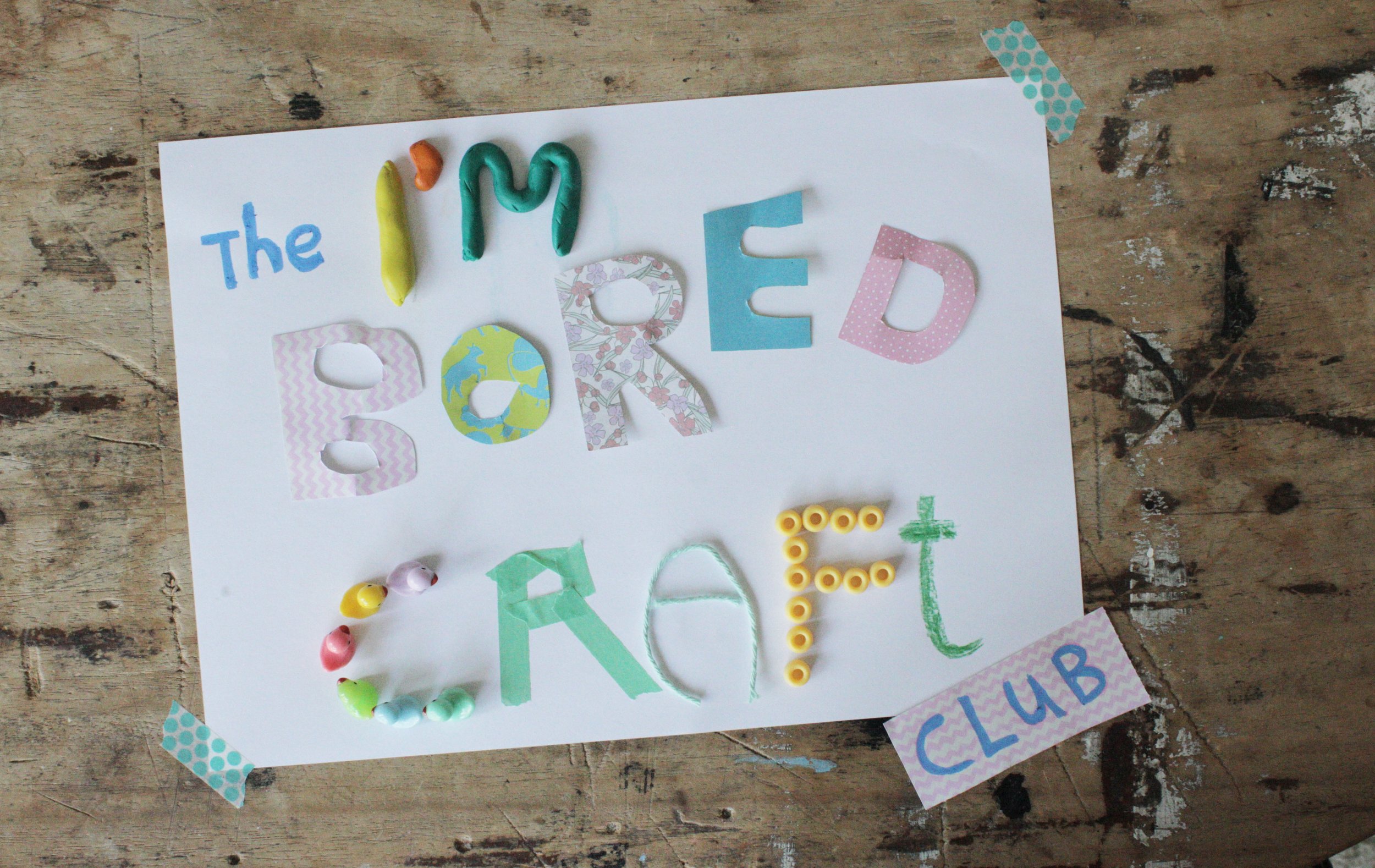 the I am BORED craft club, bubble wand tutorial