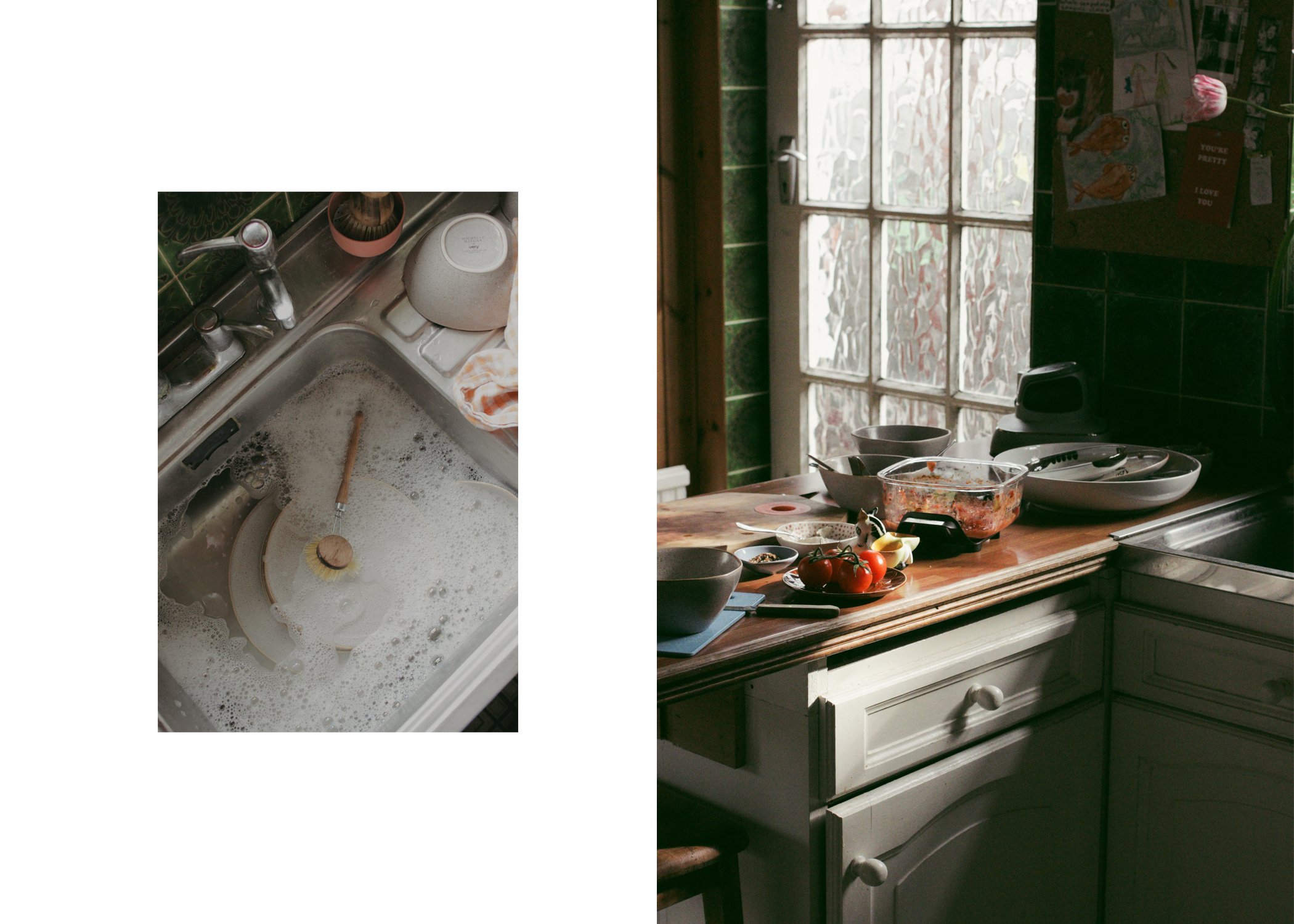 dishes after Easter brunch