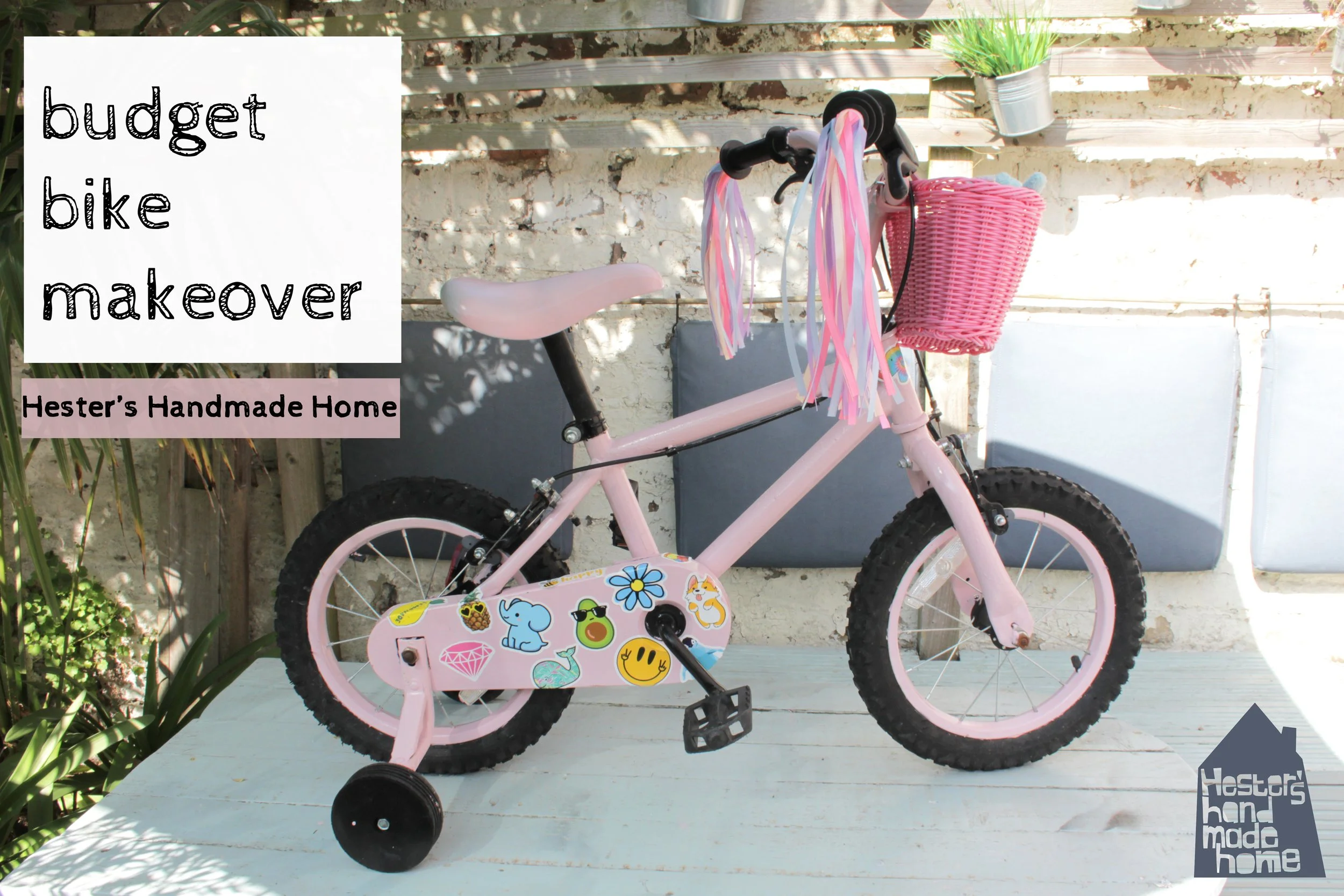 Childs bicycle makeover, a new look on a low budget. — Hester's ...
