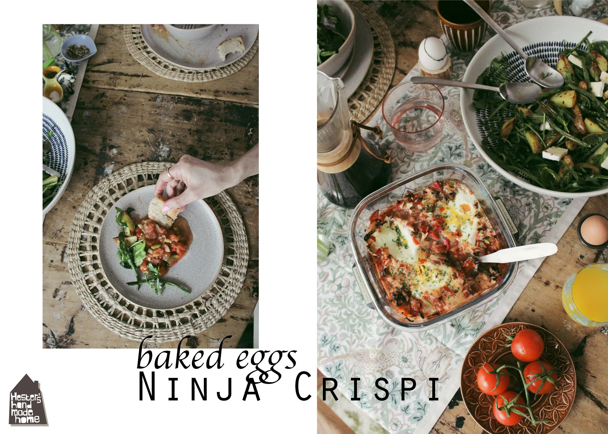 baked eggs in the Ninja Crispi