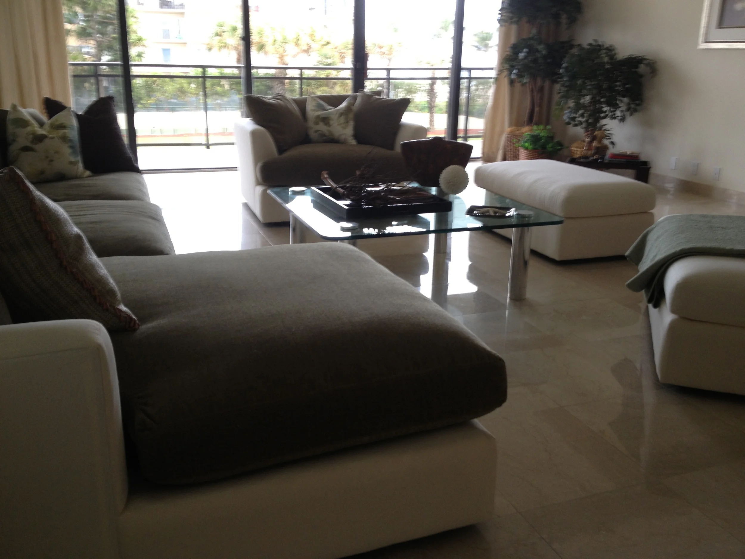 After: Living Room at the Hampton