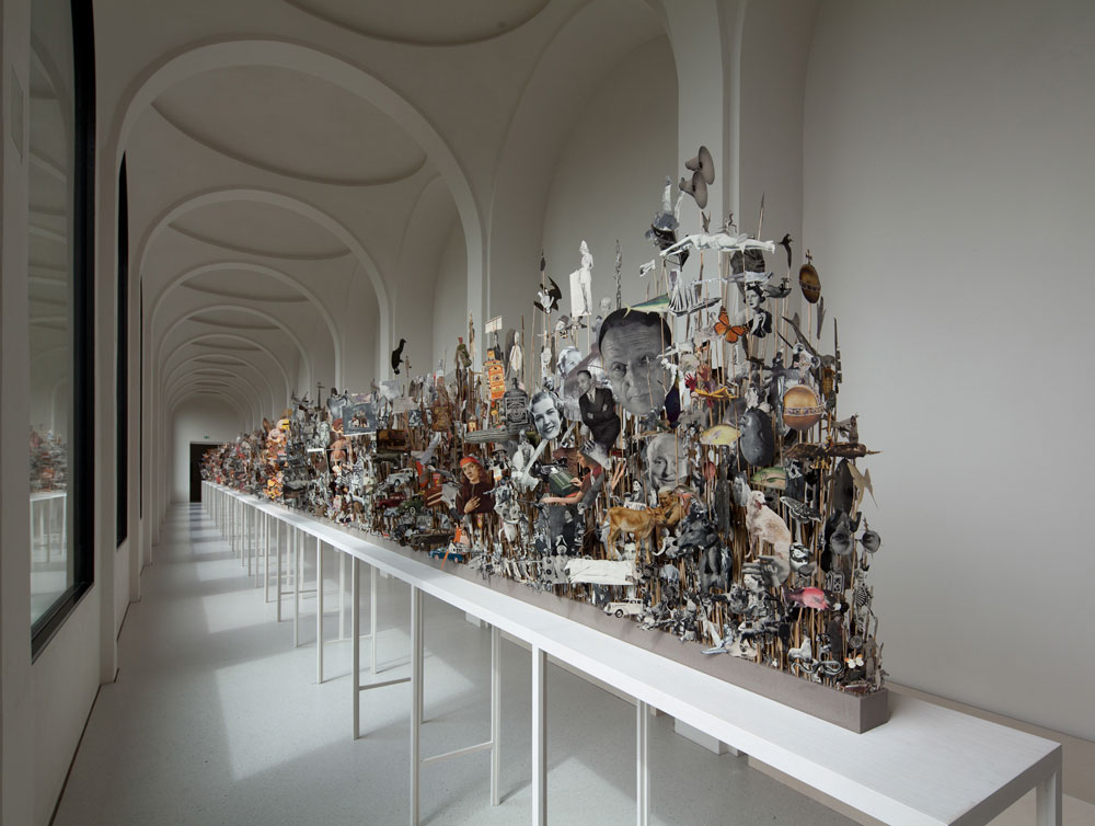 Geoffrey Farmer Leave of Grass (2012) Installation view at Neue Galerie Kassel; courtesy of the artist and Catriona Jeffries, via canadianart.ca