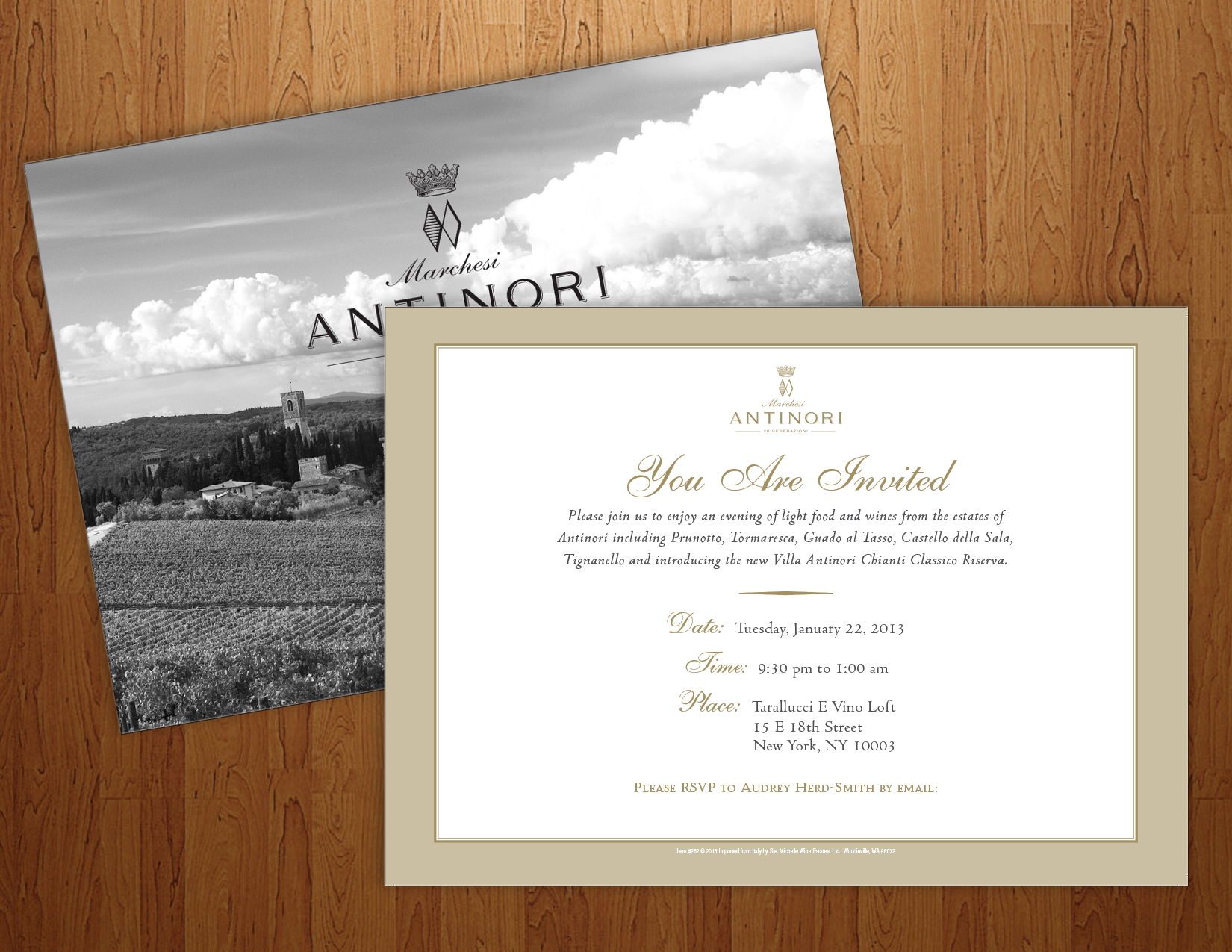 Antinori Invitation