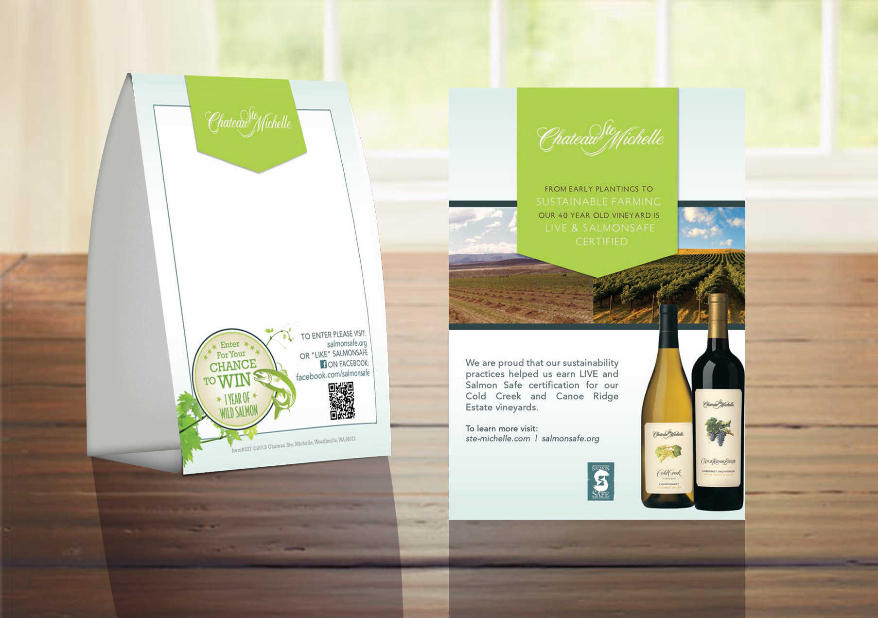 CSM SalmonSafe Table Tent