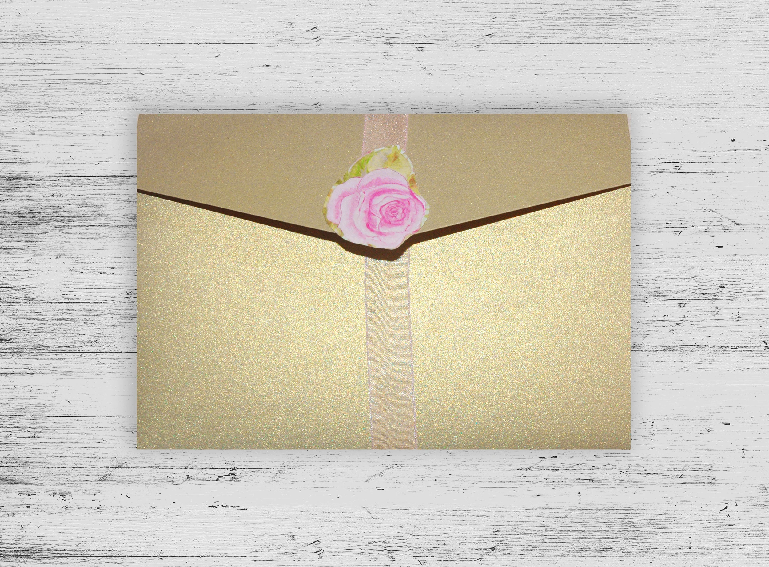 Pink and Gold Invitation