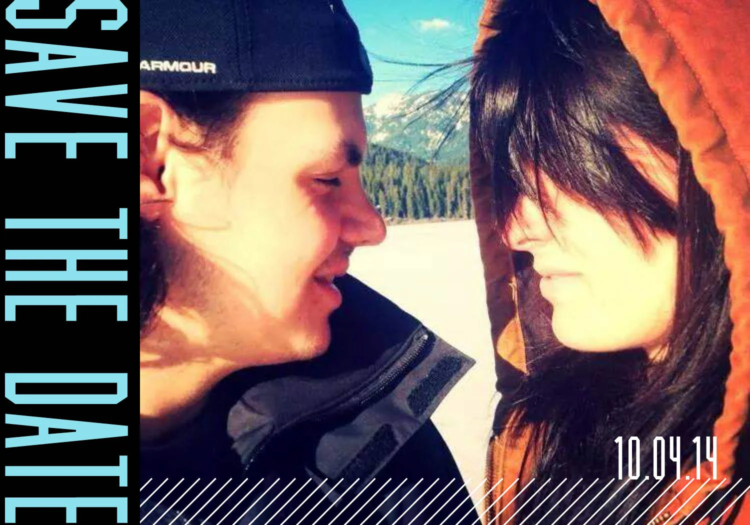 Teal Save the Date Postcard