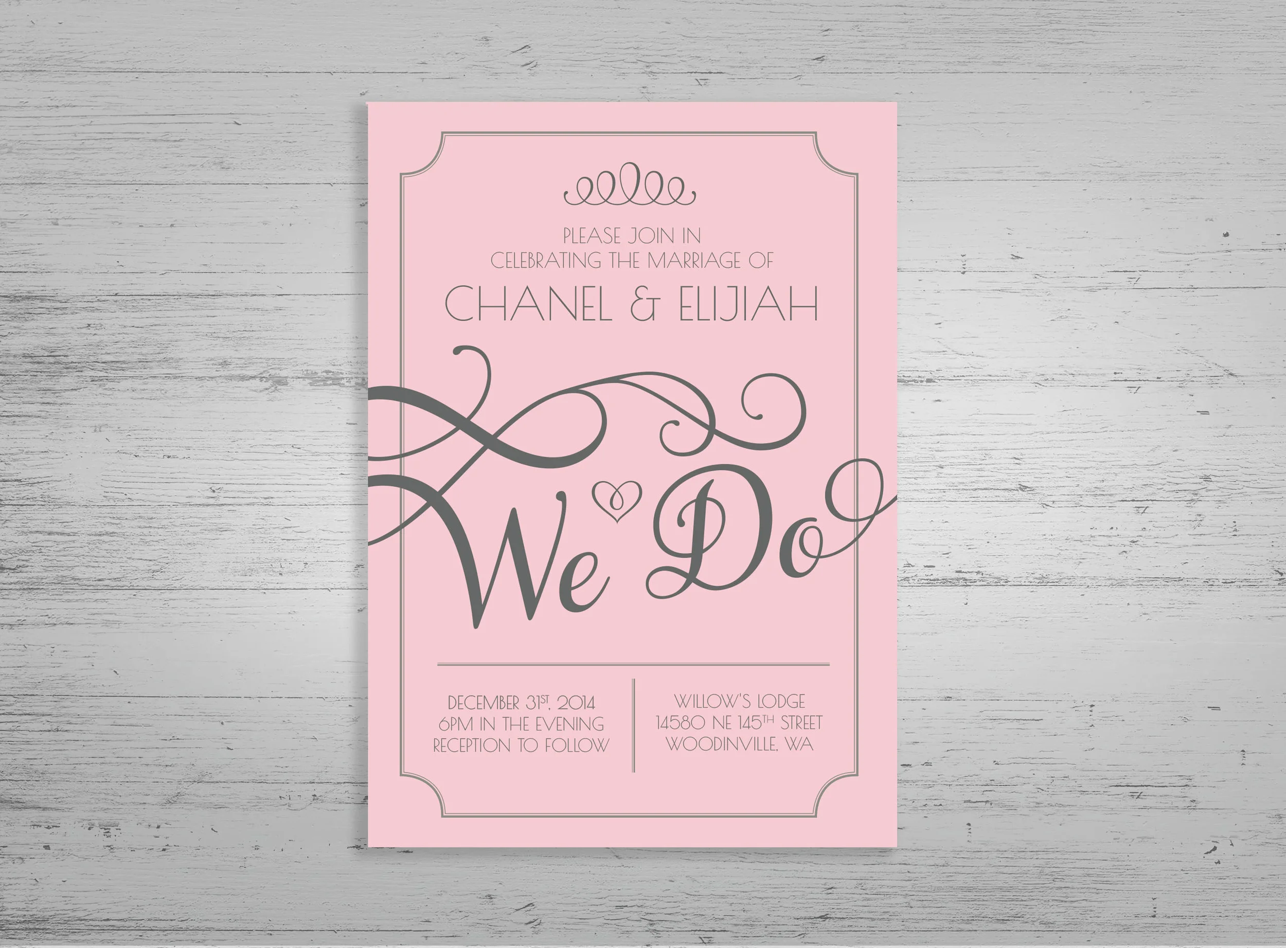 Chanel Art Deco Invitation