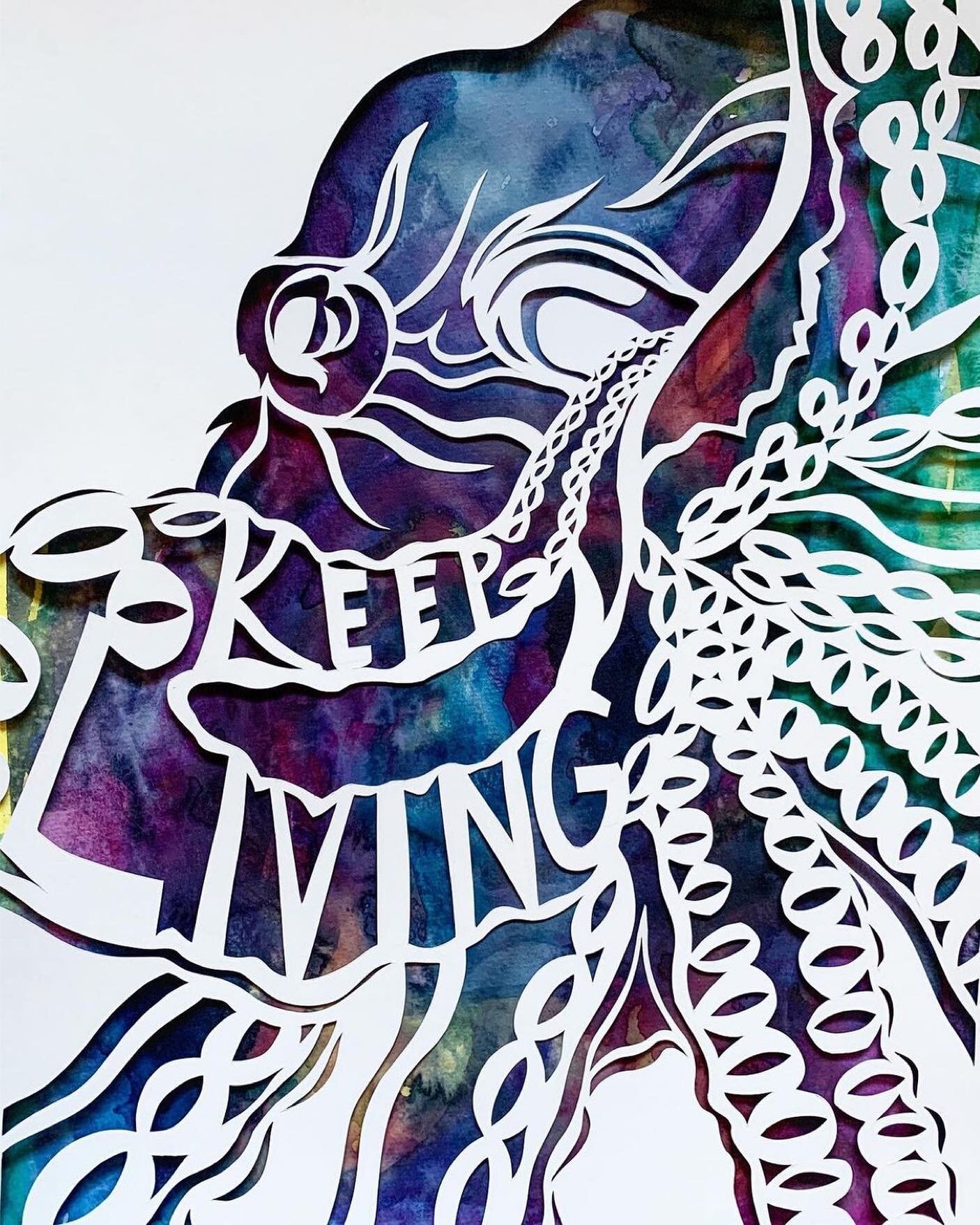 Featured Follower: Jordan Merlino @jmerlino_cutpaper. Jordan is a paper-cut artist who creates posters for suicide prevention and brings awareness to mental health issues through their art. They are currently studying to be a crisis counselor. Connec