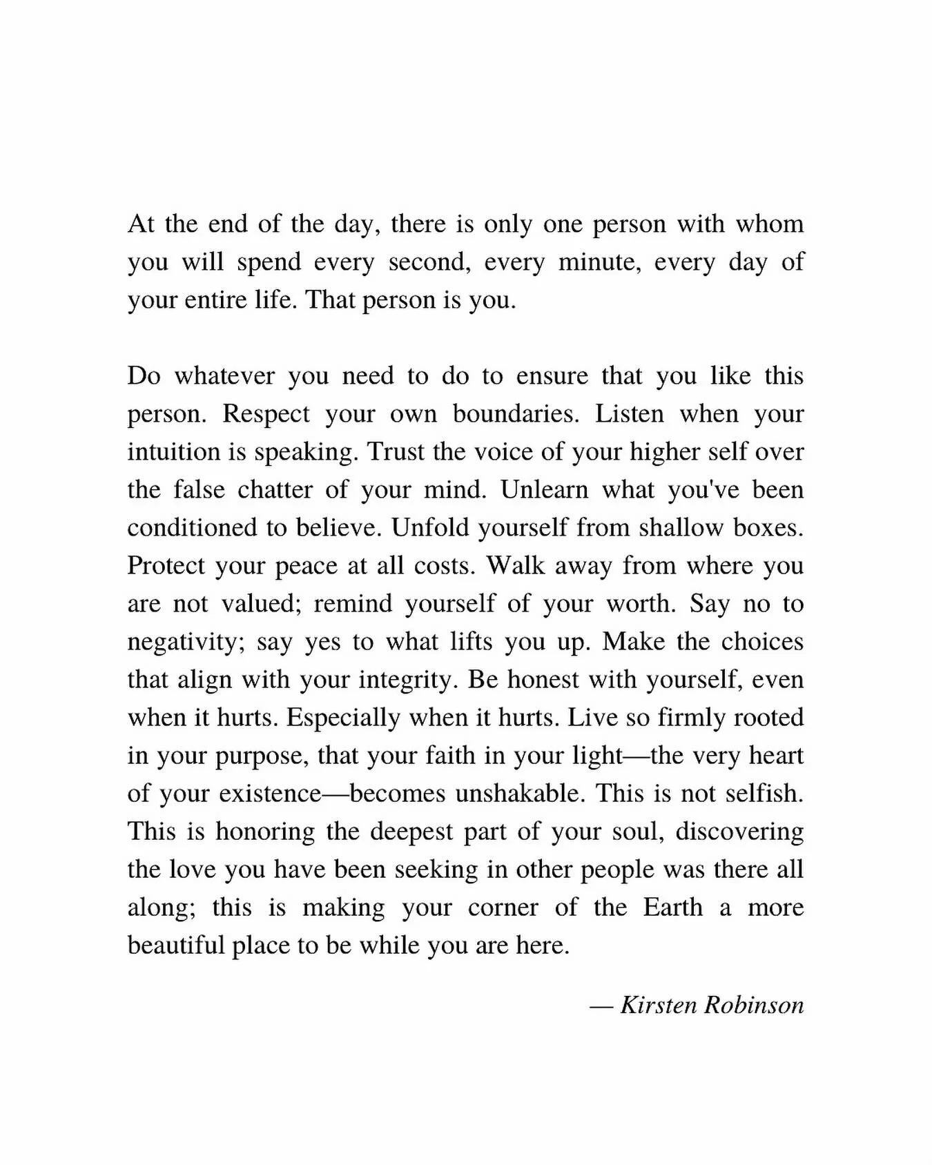 Do whatever you need to do in order to fall in love with you; it will be the greatest gift you could ever give to yourself, and those around you. 

Sending love your way. You are a uniquely beautiful soul; keep shining brightly in the way that only y
