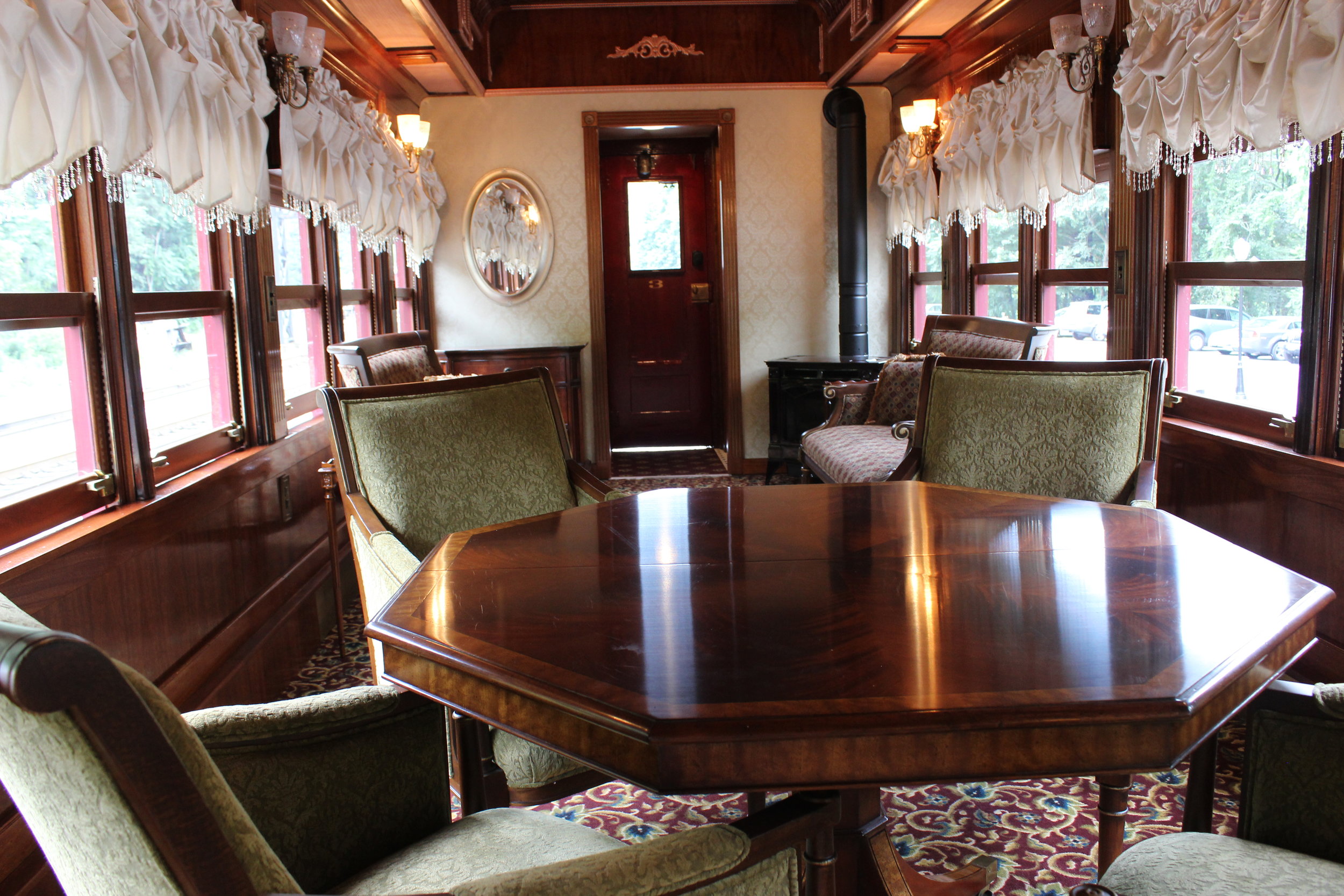 First-Class Parlor Interior: Dining