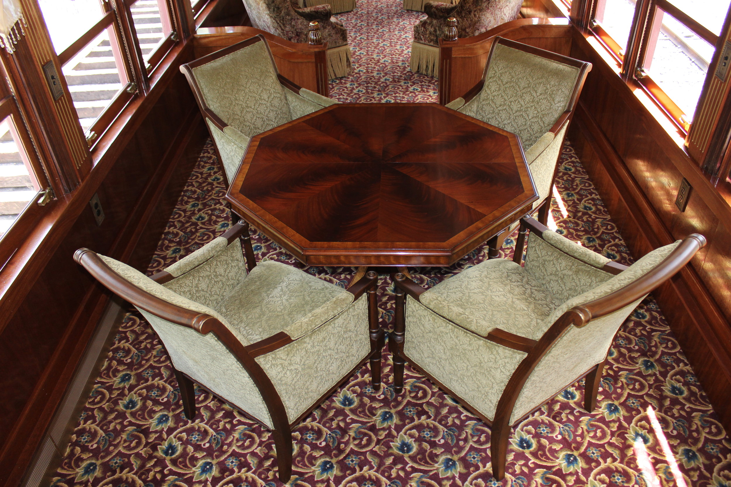 First-Class Parlor Interior: Coffee/Tea Area