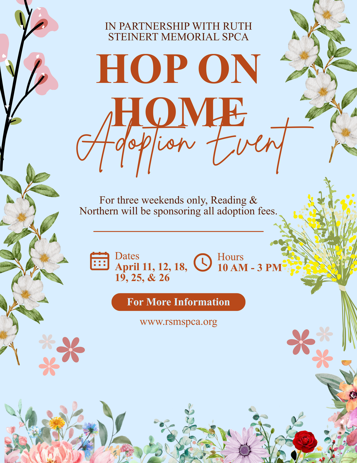 Reading &amp; Northern Railroad to Sponsor “Hop On Home” Pet Adoption Event