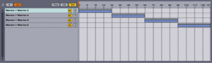 Four samples are spread out across the sample selector.